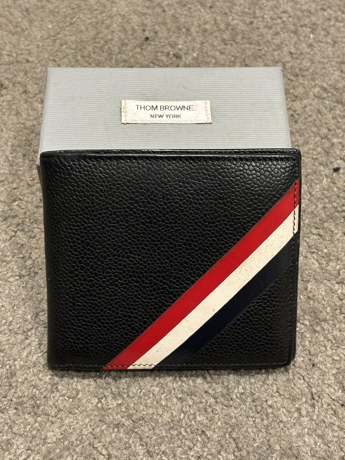 Thom Browne Thom Browne Classic Grosgrain Wallet Black Size ONE SIZE - 1 Thumbnail