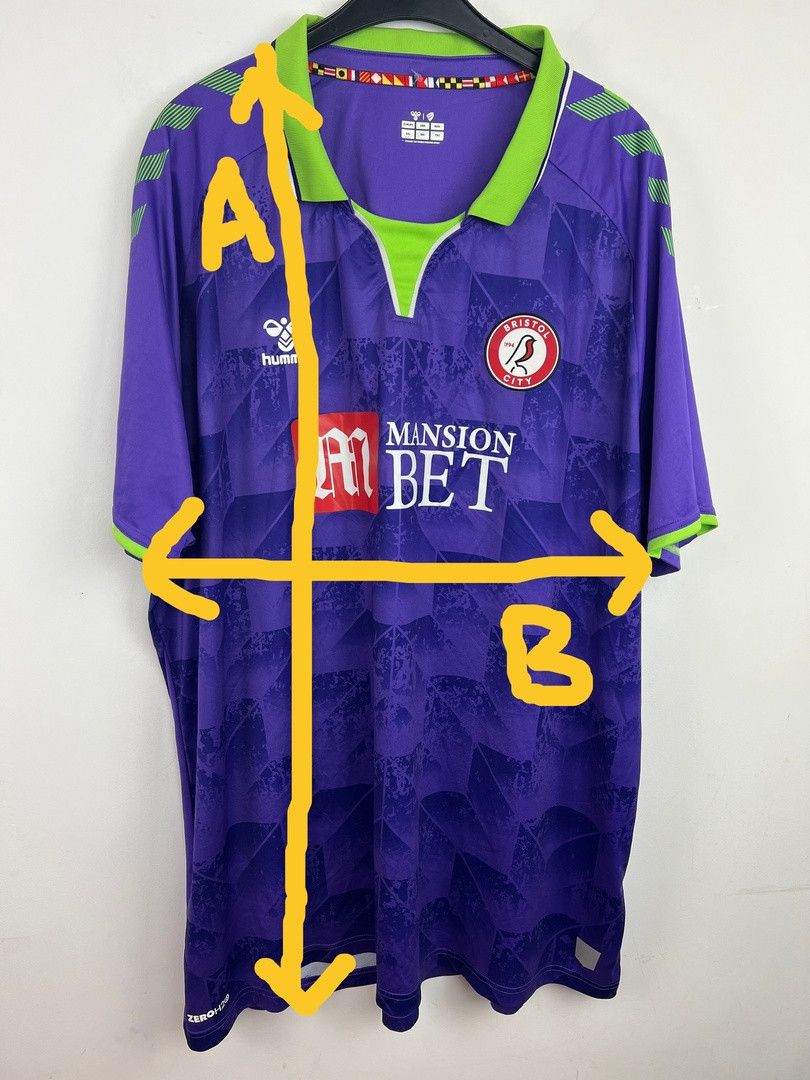 Hummel BRISTOL CITY 2020-21 Away FOOTBALL Kit SHIRT size 6XL Size US XXL / EU 58 / 5 - 2 Thumbnail