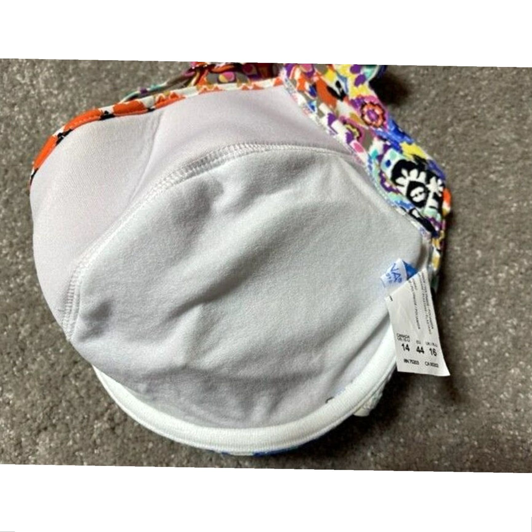 Vintage Hippie Chic Bikini Top 14 Padded Underwire Retro Y2K Boho Tribal Resort Swim Size XL / US 12-14 / IT 48-50 - 4 Thumbnail