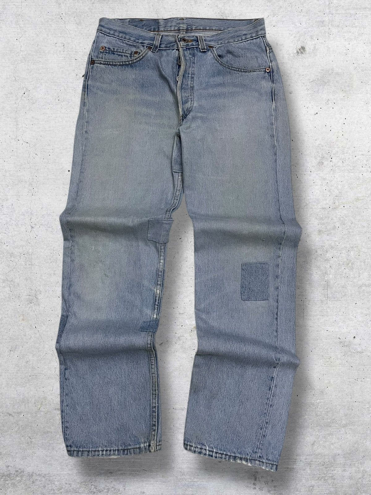Levi's Vintage Clothing VINTAGE 501 LEVIS USA DESIGNER 90S OG PATCHWORK GRUNGE DENIM Size US 30 / EU 46 - 1 Thumbnail