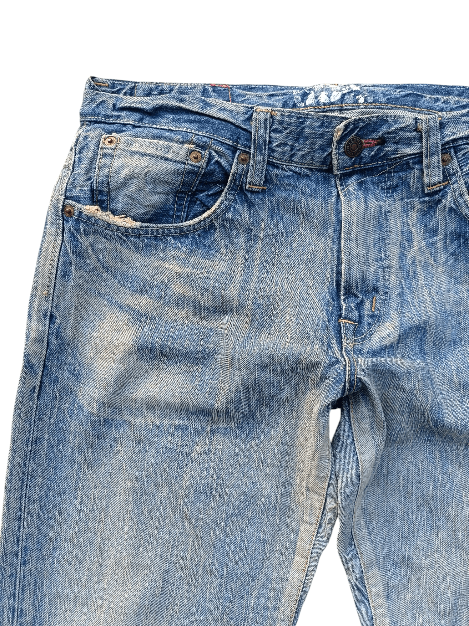 Edwin VINTAGE Edwin 504 Acid Wash Faded Rare Denim Size US 34 / EU 50 - 8 Thumbnail