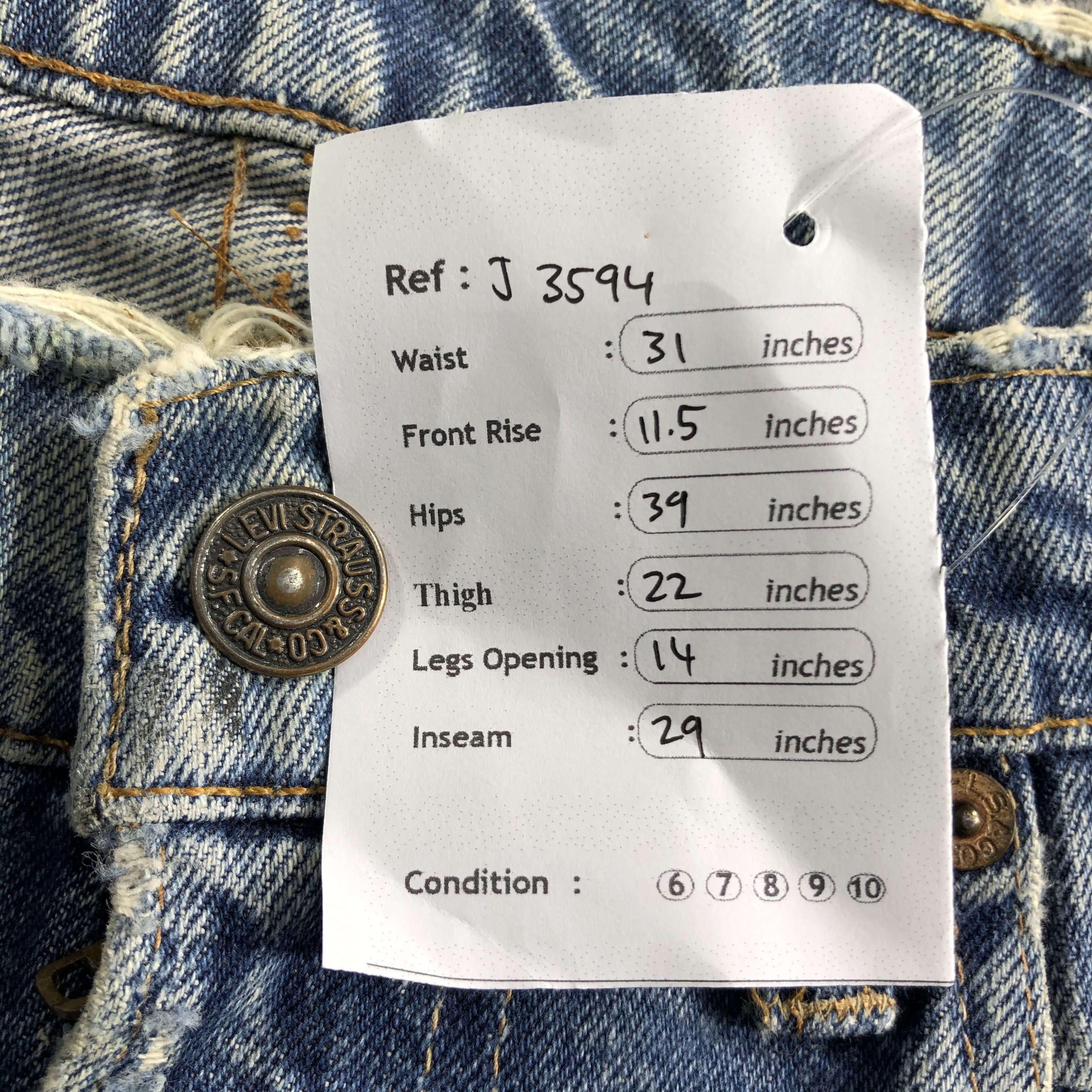 Levi's Vintage Levis Jeans-J3594 Size US 31 - 11 Thumbnail