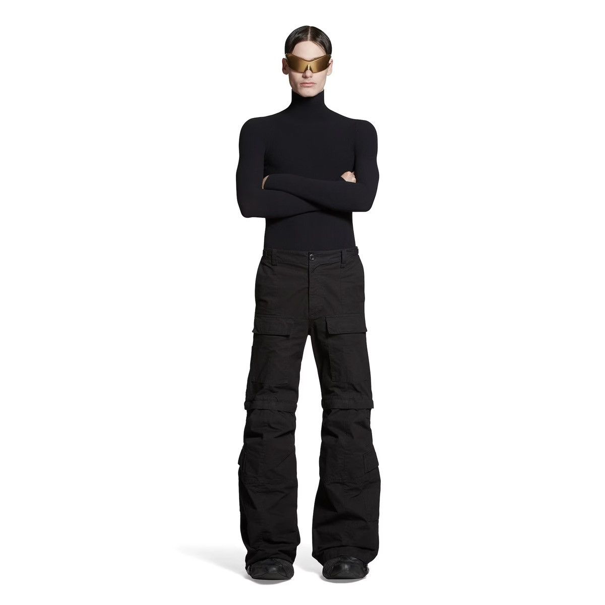 Balenciaga Balenciaga Winter 23 Runway Flared Cargo Pants Size US 30 / EU 46 - 8 Thumbnail