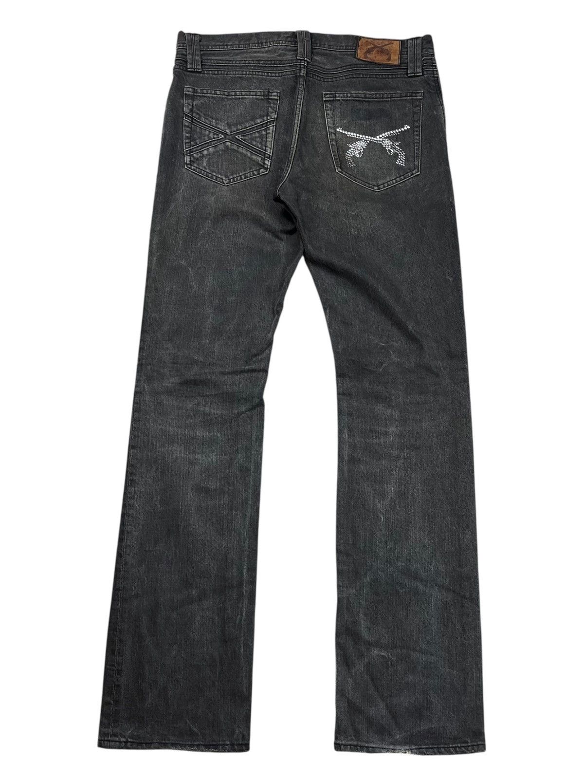 Le Grande Bleu (L.G.B.) 2000s Roarguns - Mud Wash Denim Pants Size US 29 - 1 Thumbnail