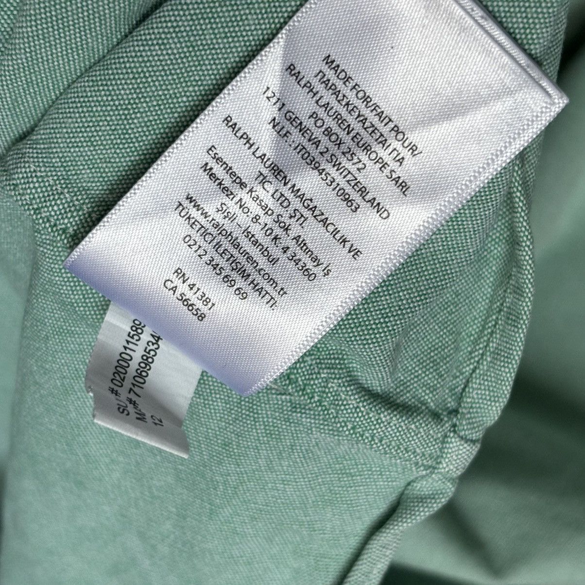 Polo Ralph Lauren Polo Ralph Lauren slim fit stretch oxford xxl green cotton Size US XXL / EU 58 / 5 - 7 Thumbnail