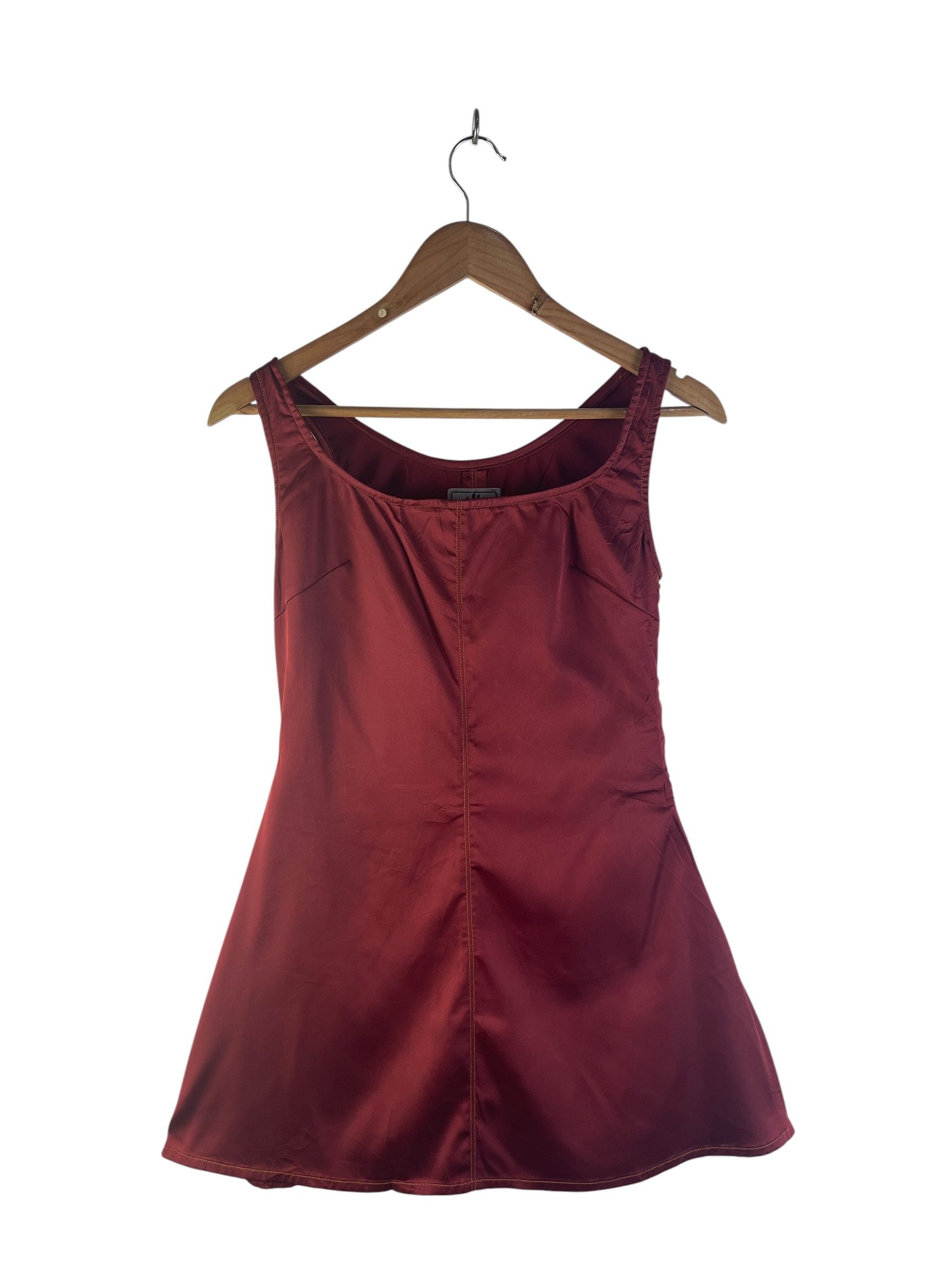 Jean Paul Gaultier Vintage Jean Paul Gaultier Jeans Burgundy Satin Size XS / US 0-2 / IT 36-38 - 2 Thumbnail