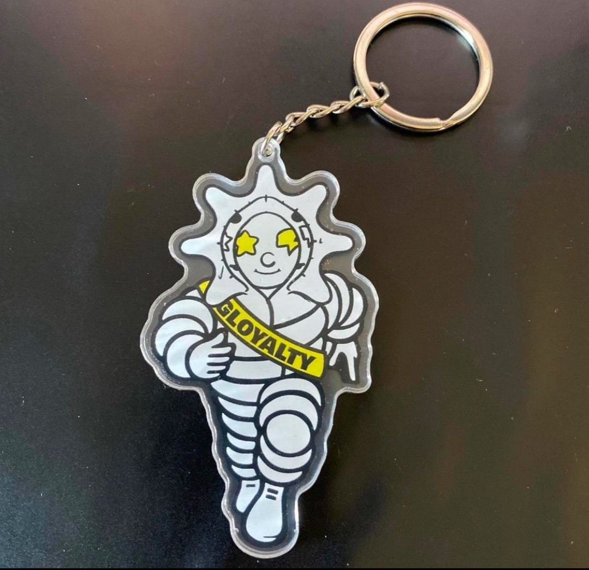 Glo Gang × Vintage Glo Michelin Man Custom Keychain Hanger Glo Gang 2D double Size ONE SIZE - 4 Thumbnail
