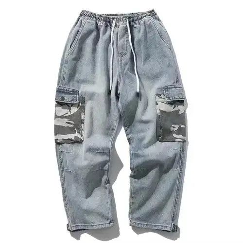 Japanese Brand 20SS Indigo Union Japan Denim Camo Worker Pants Size US 32 / EU 48 - 1 Thumbnail