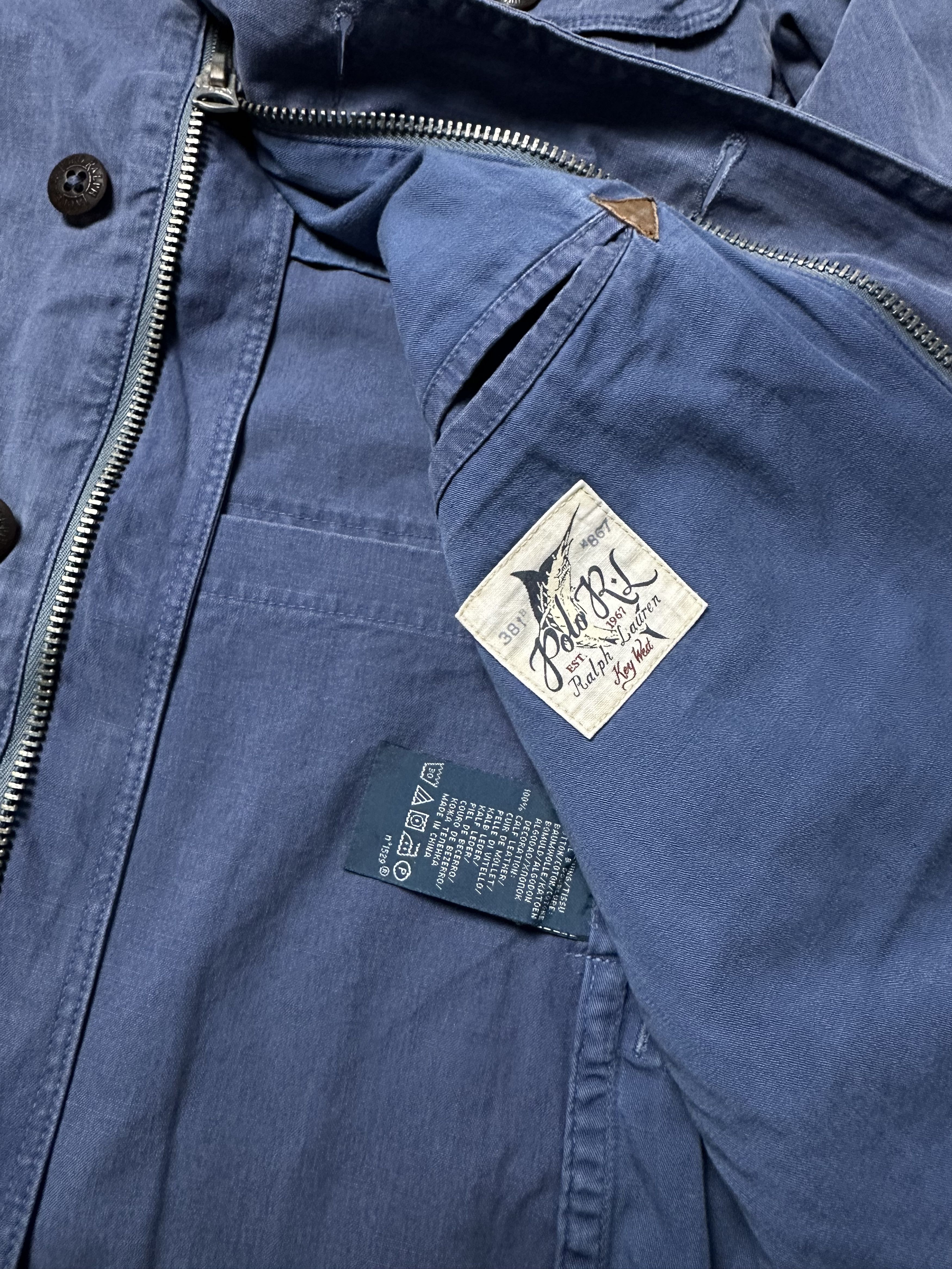 Polo Ralph Lauren × Ralph Lauren × Vintage Vintage polo ralph lauren jacket indigo mohawk RRL Size US L / EU 52-54 / 3 - 10 Thumbnail