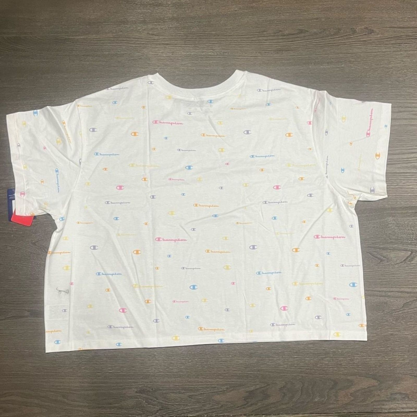 Champion NWT Champion White Multi-Colored Graphic Crop Top - Size 3X Size 3XL / US 20-22 - 4 Thumbnail