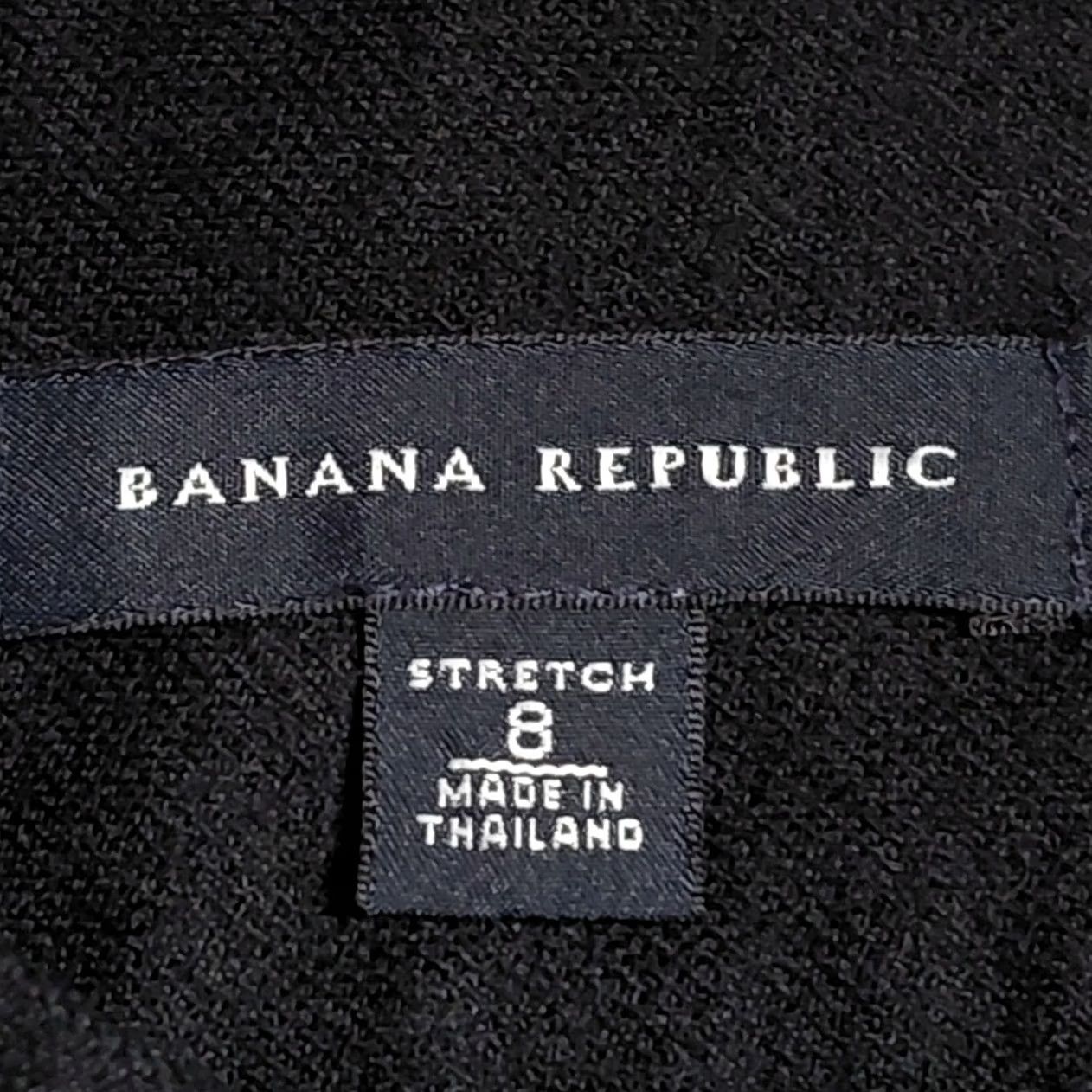Banana Republic BANANA REPUBLIC Wool Blend Pencil Skirt Black Solid Lined Women Size 8 Size 30" / US 8 / IT 44 - 2 Thumbnail