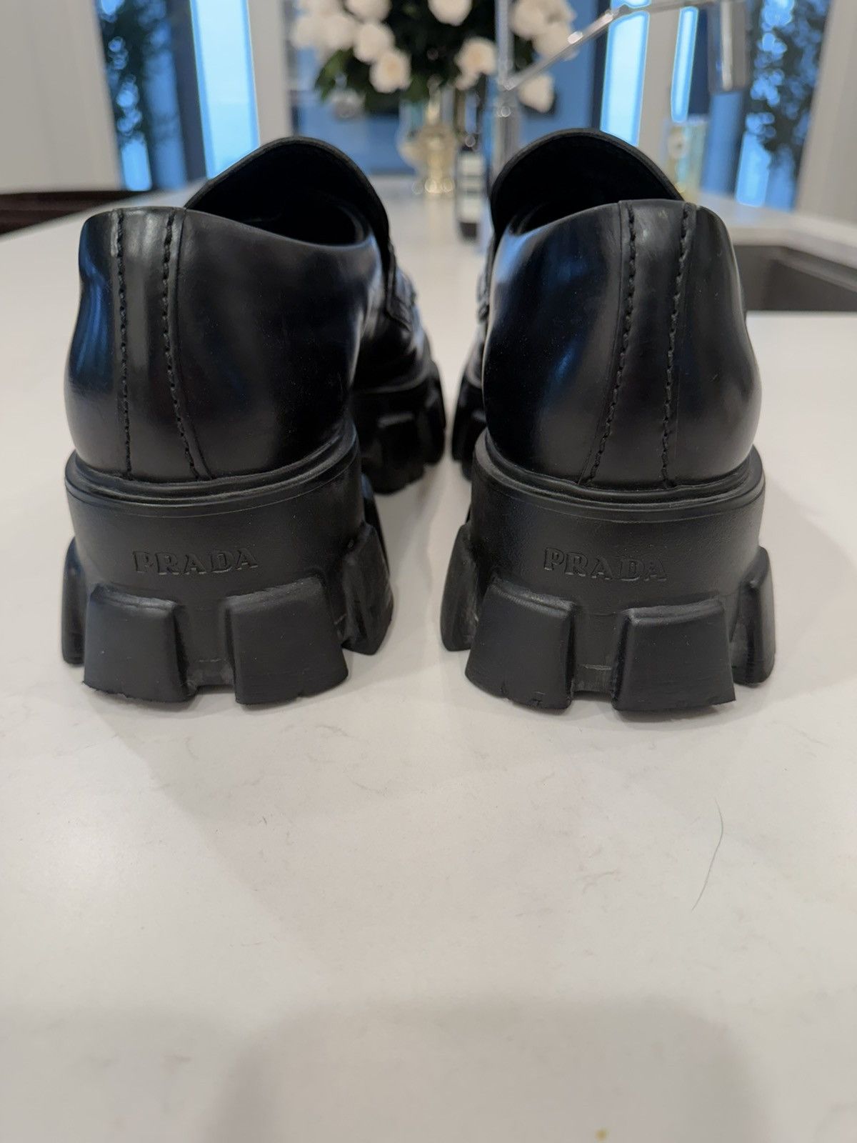 Prada Monolith brushed leather loafers Size US 8.5 / EU 41-42 - 3 Thumbnail