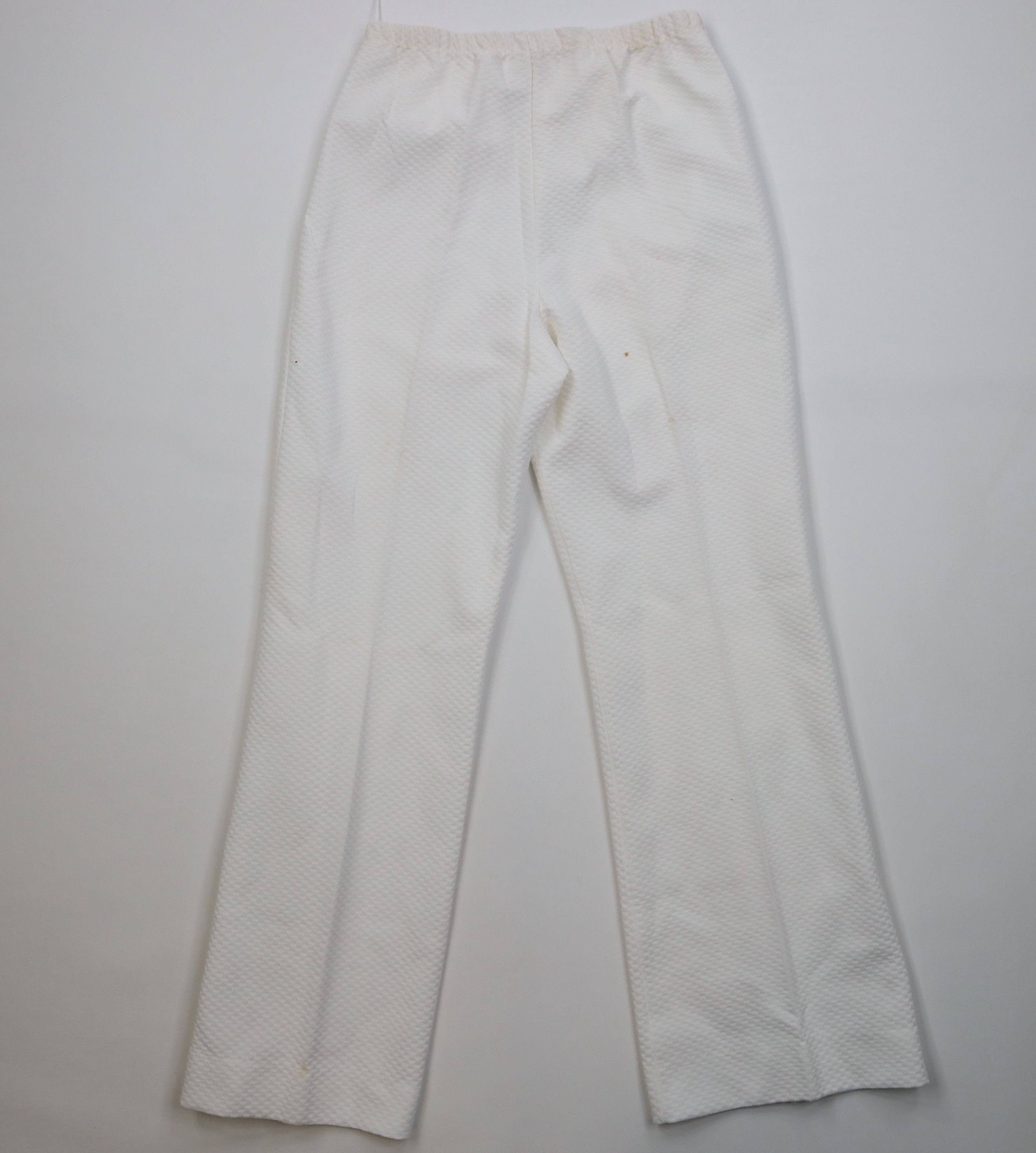 Vintage Deadstock Vintage 70s Wide Leg Bell Bottoms Pants White USA Size 36" / US 14 / IT 50 - 9 Thumbnail