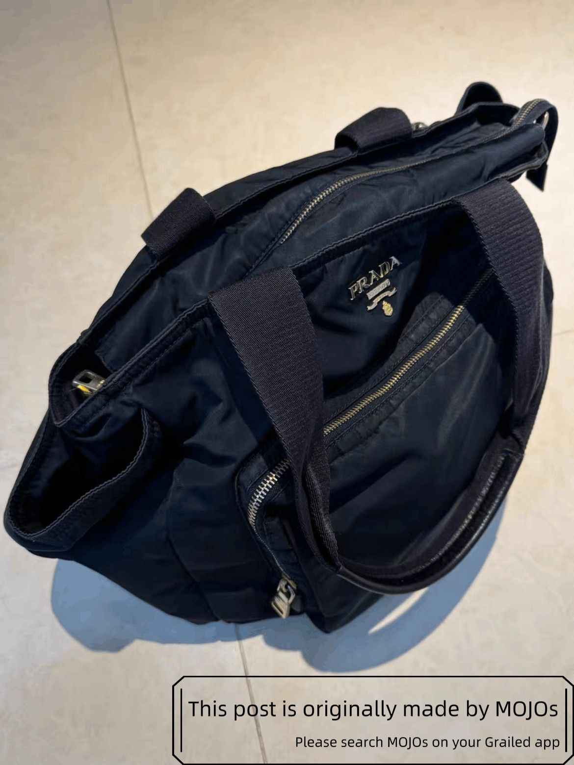 Prada Prada Big Pillow Logo Handbag Size ONE SIZE - 3 Thumbnail