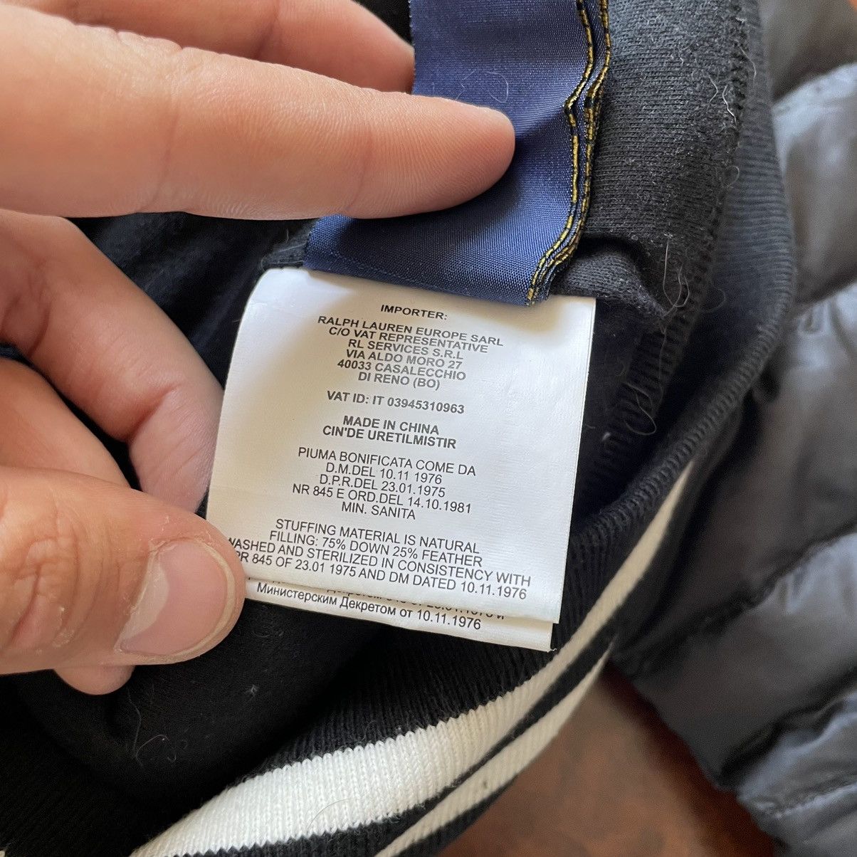 Japanese Brand × Polo Ralph Lauren Polo Ralph Lauren bomber black jacket rrl prl down puffer Size US XS / EU 42 / 0 - 6 Thumbnail
