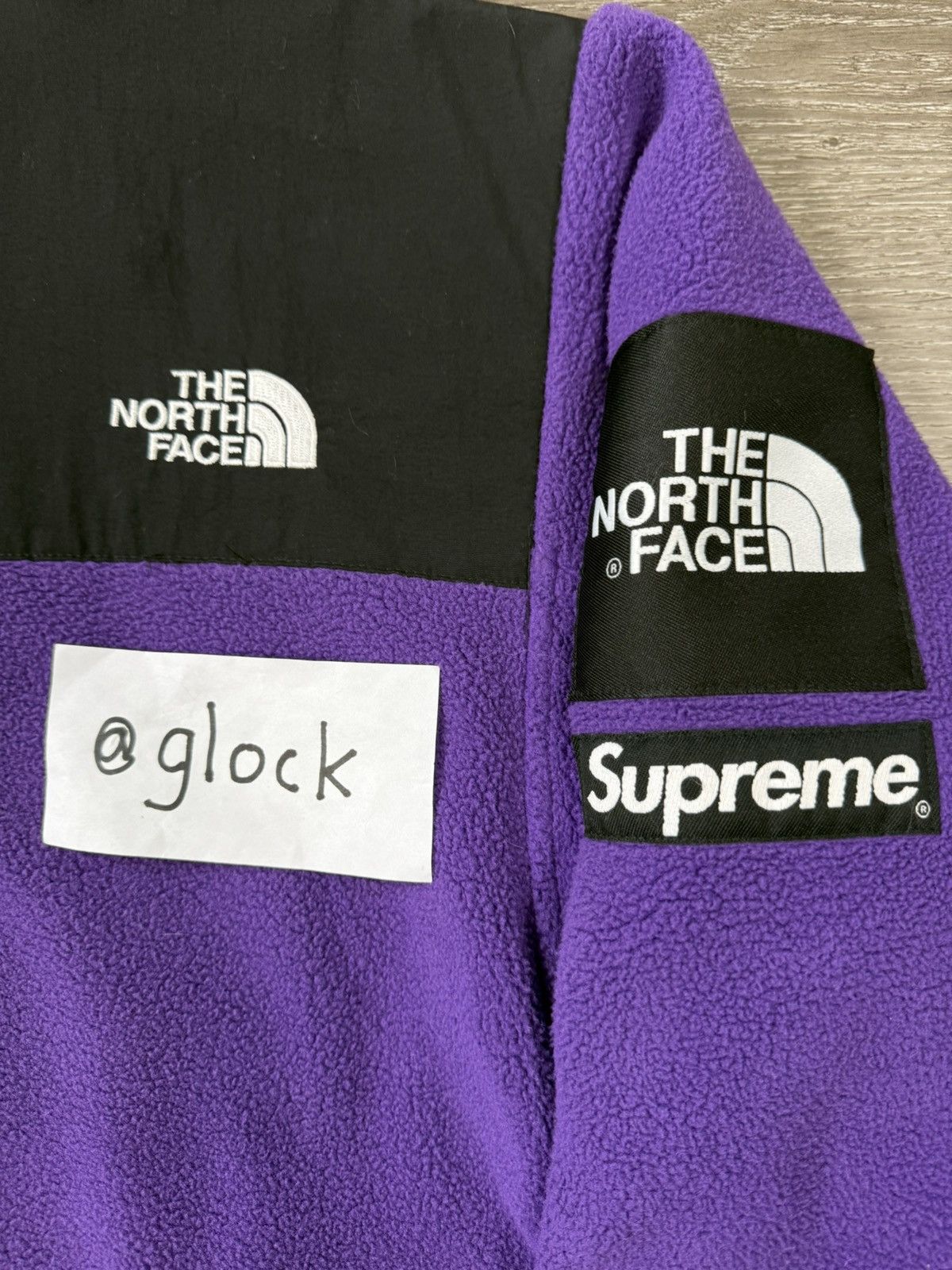 Supreme × The North Face Supreme SS19 TNF Arc Logo Denali Fleece Jacket Purple Medium Size US M / EU 48-50 / 2 - 3 Thumbnail
