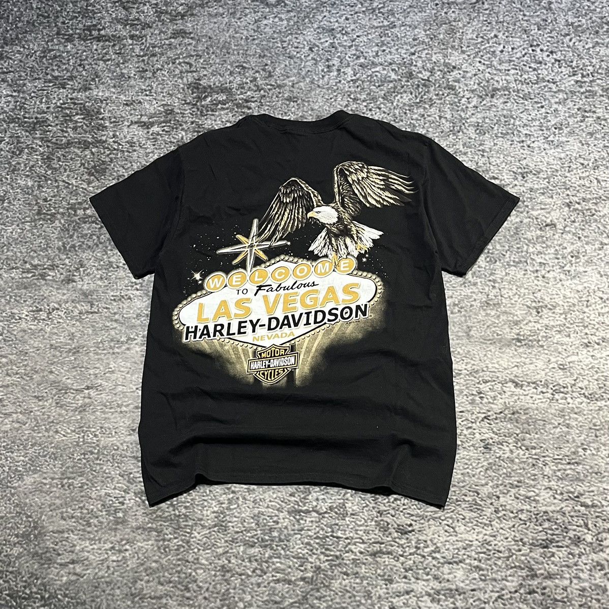 Harley Davidson VINTAGE 2015 HARLEY DAVIDSON LAS VEGAS EAGLE T SHIRT MEDIUM Size US M / EU 48-50 / 2 - 1 Thumbnail