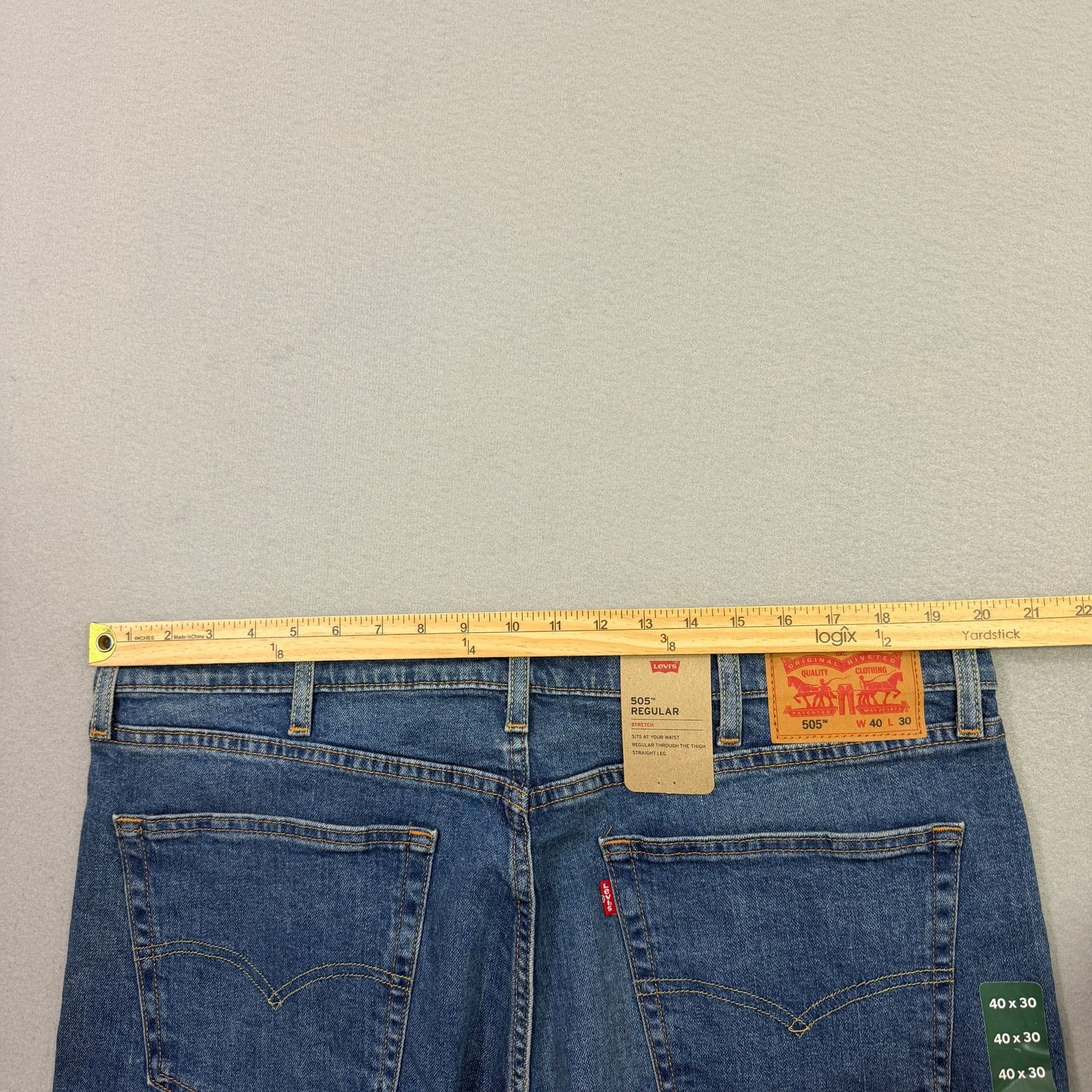Levi's Levis 505 Jeans Men's 40x30 Blue Regular Fit Straight NEW Size US 40 / EU 56 - 10 Thumbnail