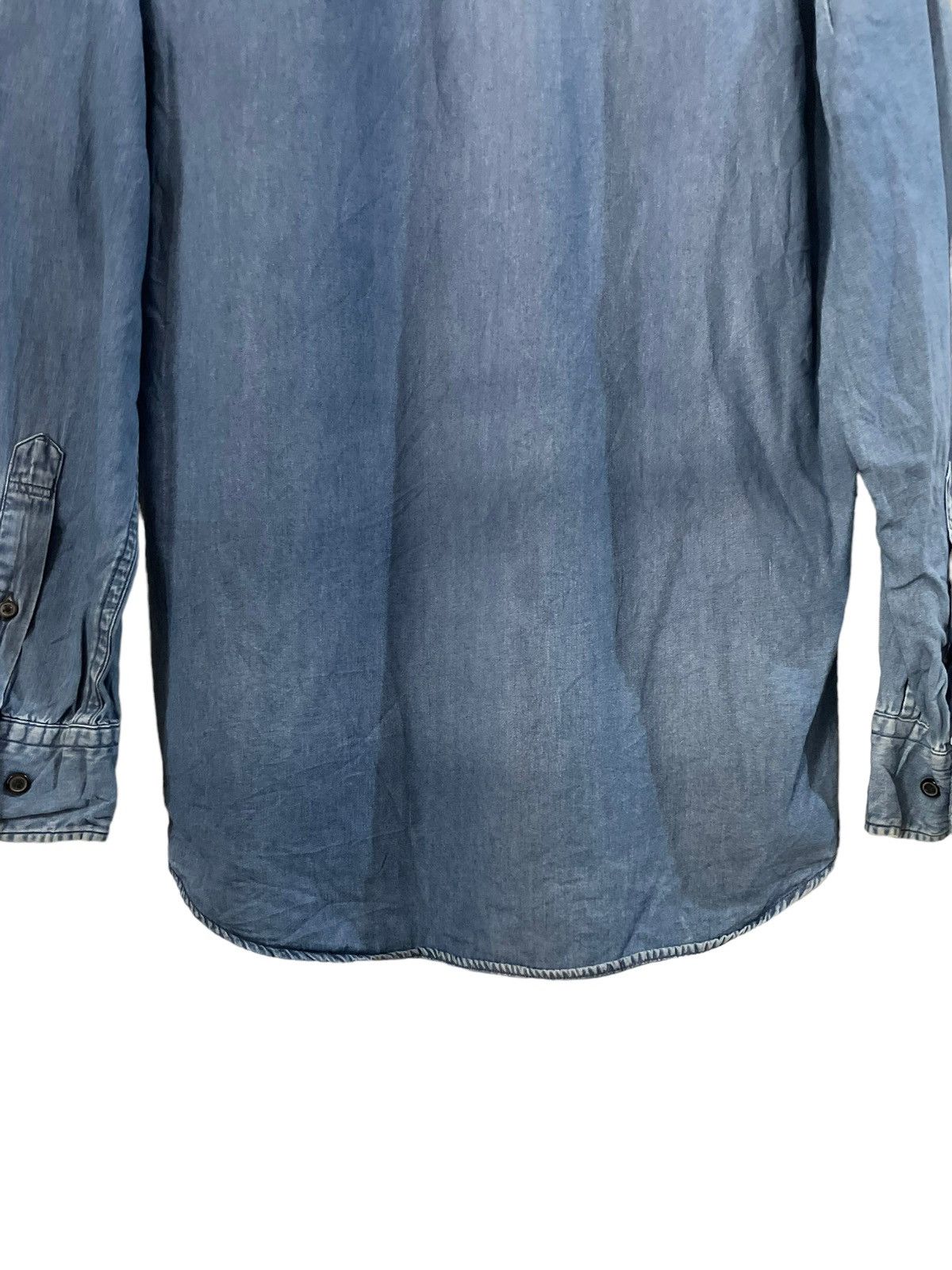 Japanese Brand × Uniqlo Uniqlo Vintage Denim Flannel Shirt Size US L / EU 52-54 / 3 - 9 Thumbnail