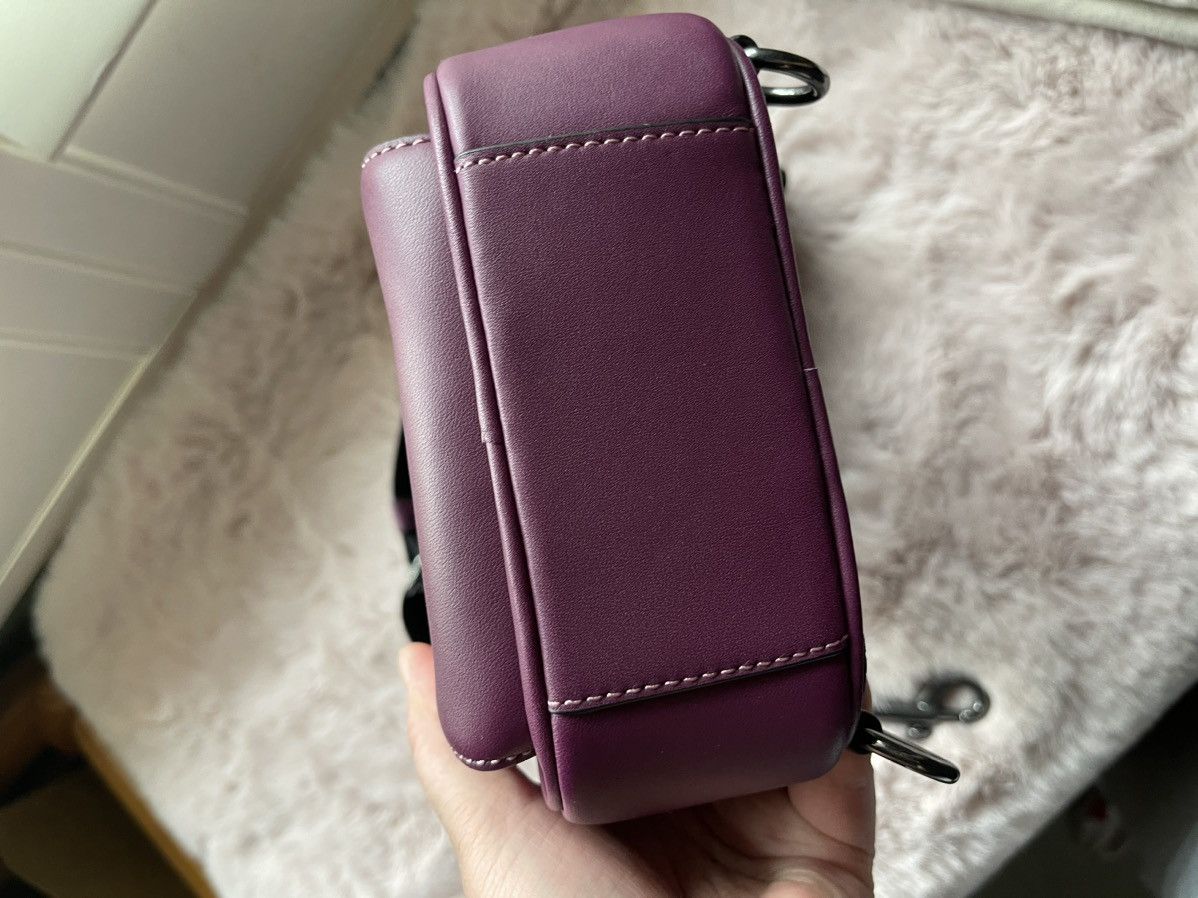 Coach Coach CL410 Track Pack 14 Calf Leather Crossbody /Deep Berry Size ONE SIZE - 11 Thumbnail