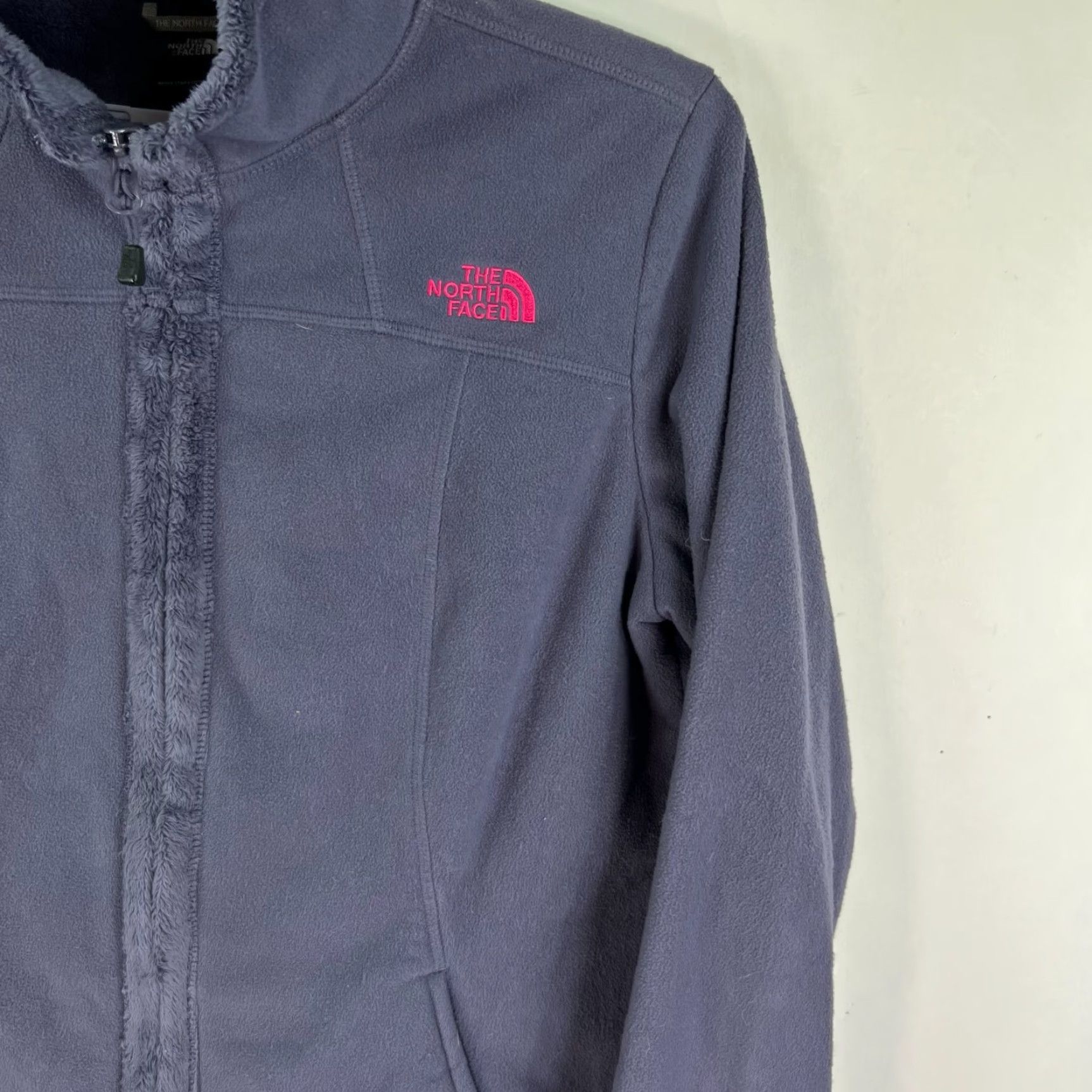The North Face VINTAGE The North Face Morningside Full Zip Fleece Jacket Women's Medium Gray Purple Size M / US 6-8 / IT 42-44 - 2 Thumbnail