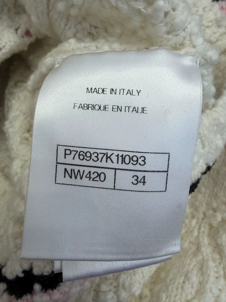 Chanel Chanel White badge knitted cardigan coat Size XXS / US 00 / IT 34 - 5 Thumbnail