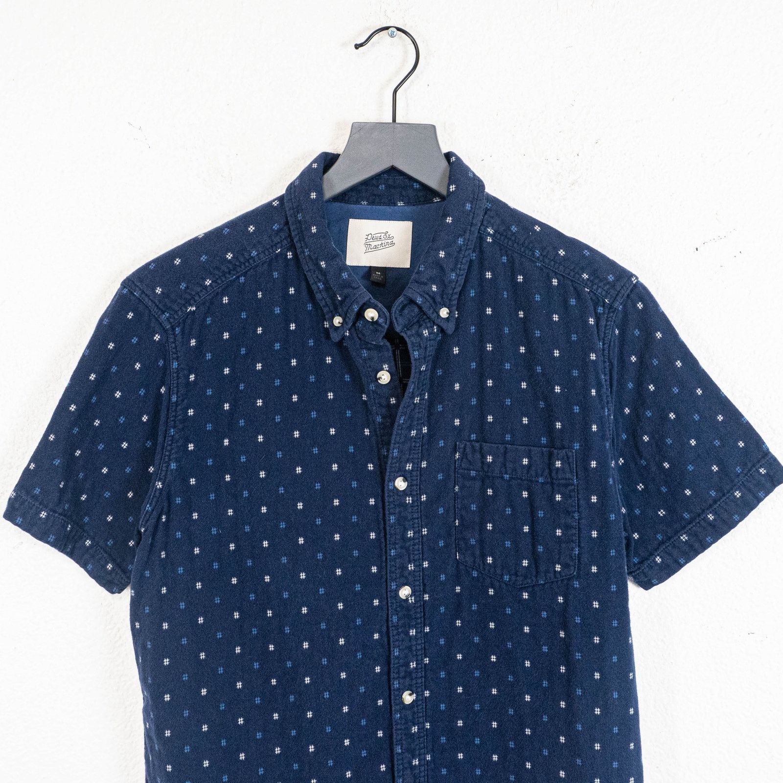 Deus Ex Machina Deus Ex Machina Belbin Check Shirt Short Sleeve Navy Medium Size US M / EU 48-50 / 2 - 3 Thumbnail