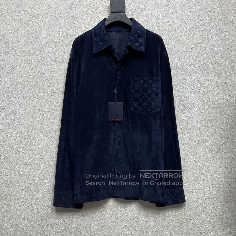 Louis Vuitton Louis Vuitton Anaglyph Suede Jacket Size US L / EU 52-54 / 3 - 1 Thumbnail