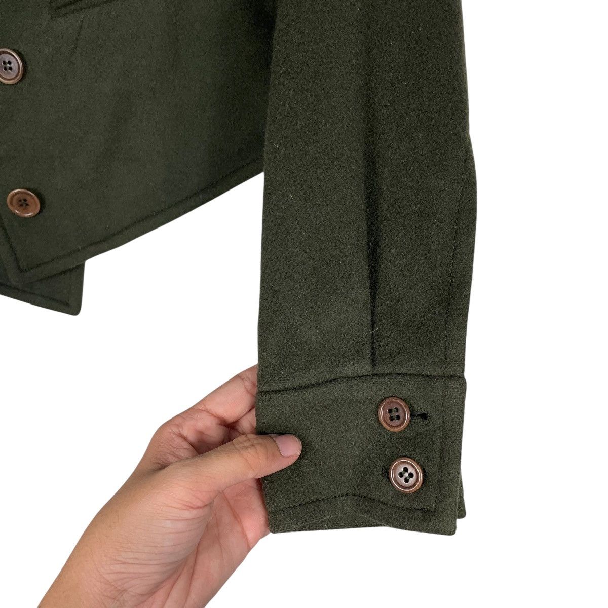 ANTEPRIMA Anteprima Asymmetrical Design Casual Wool Jacket Size XS / US 0-2 / IT 36-38 - 13 Thumbnail