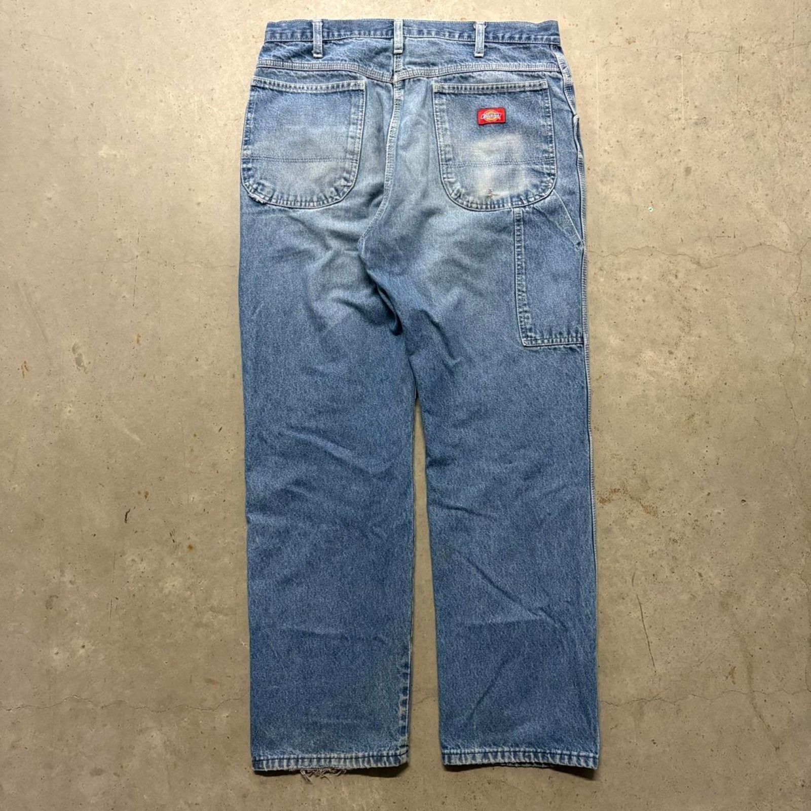 Dickies × Vintage Crazy Vintage 90s Dickies Carpenter Workwear Denim Jeans Size US 36 / EU 52 - 1 Thumbnail