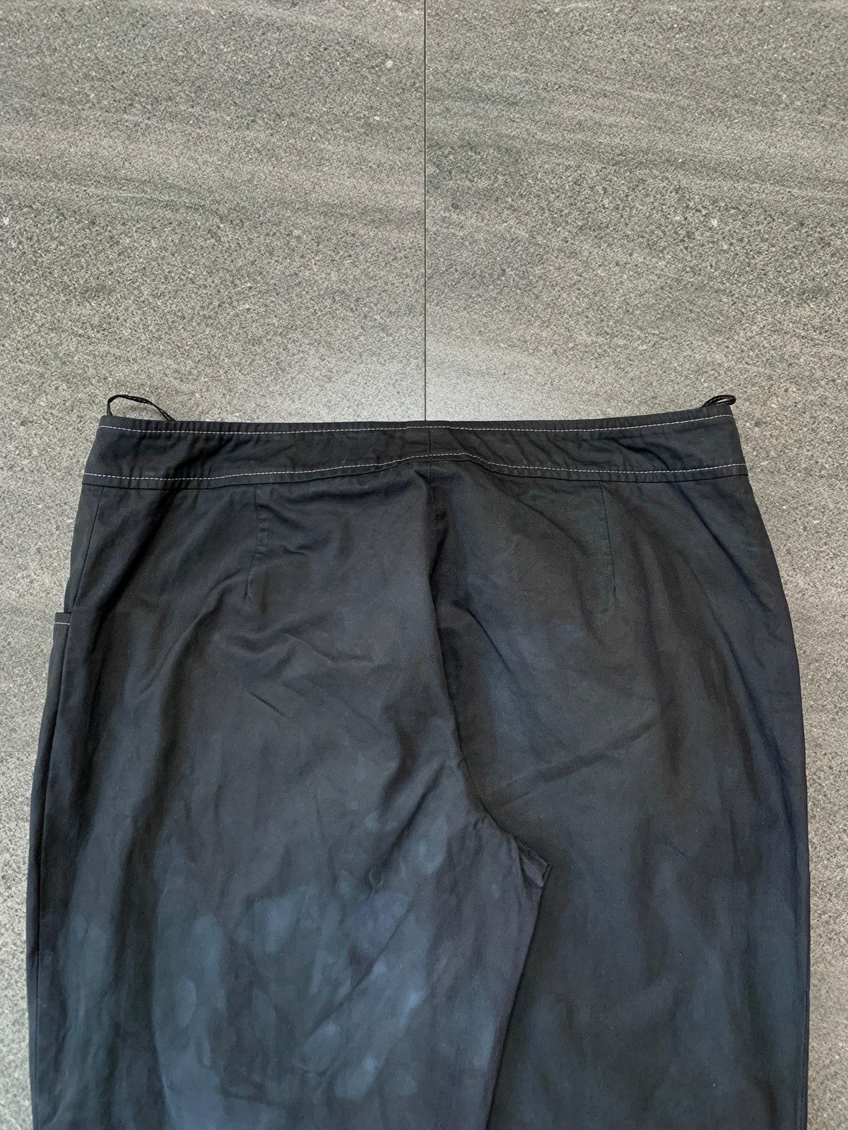 Gucci 2000s Black Dyed Flared Belted Trousers - 29” Size US 29 - 17 Thumbnail