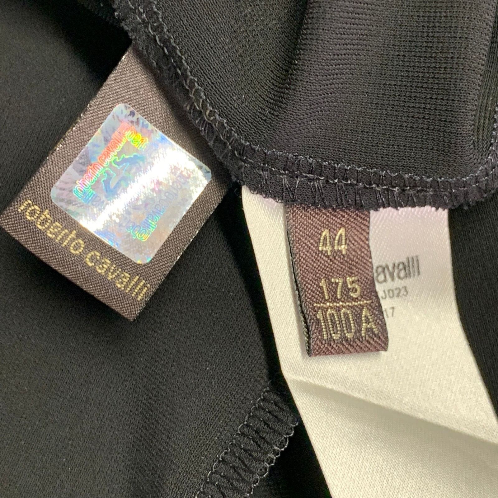 Roberto Cavalli Black Silver Viscose Blend Beaded Keyhole Cocktail Dress Size M / US 6-8 / IT 42-44 - 6 Thumbnail