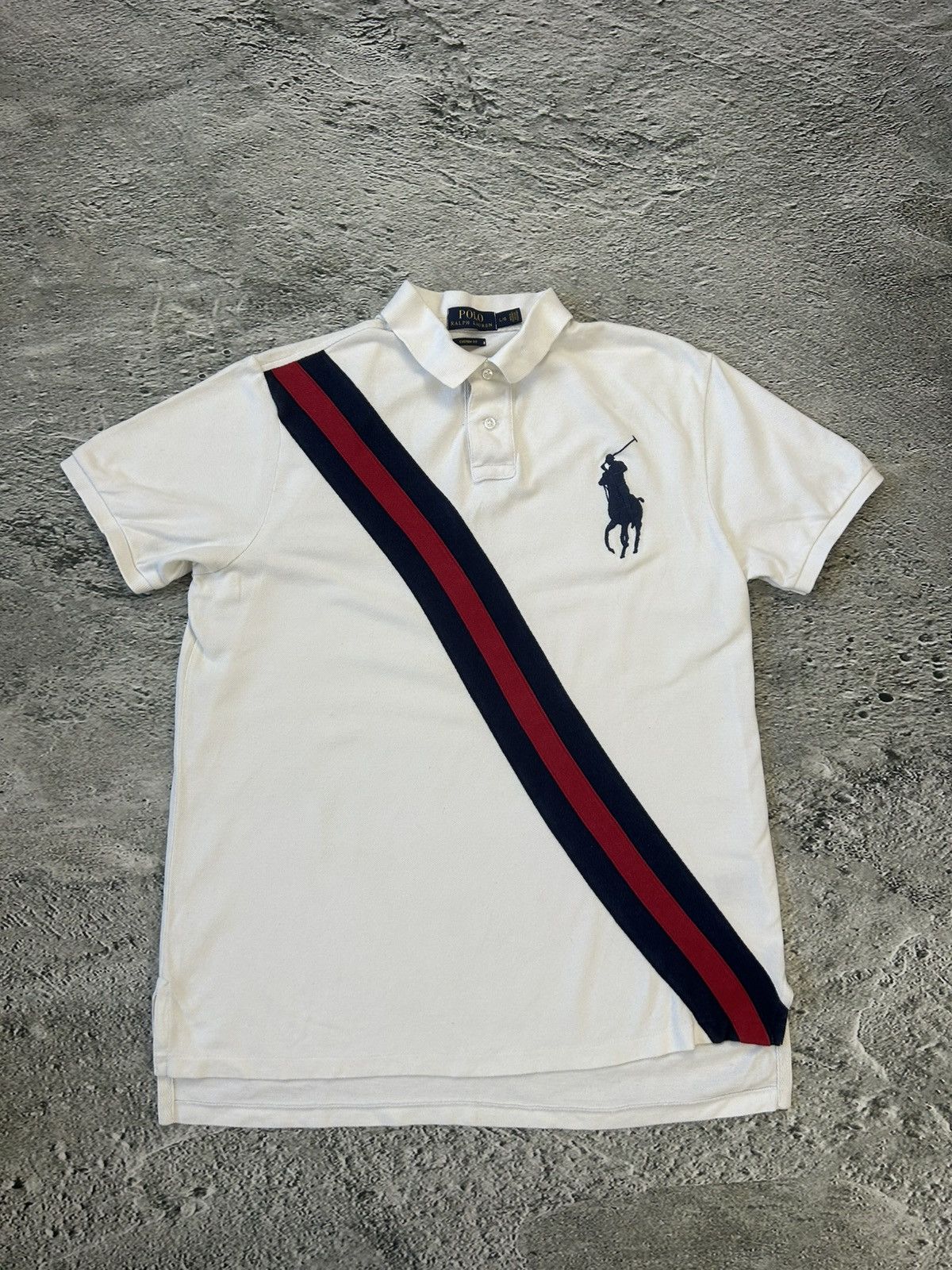 Ralph Lauren Chief Keef Polo Ralph Lauren vintage big pony white navy Size US L / EU 52-54 / 3 - 1 Thumbnail