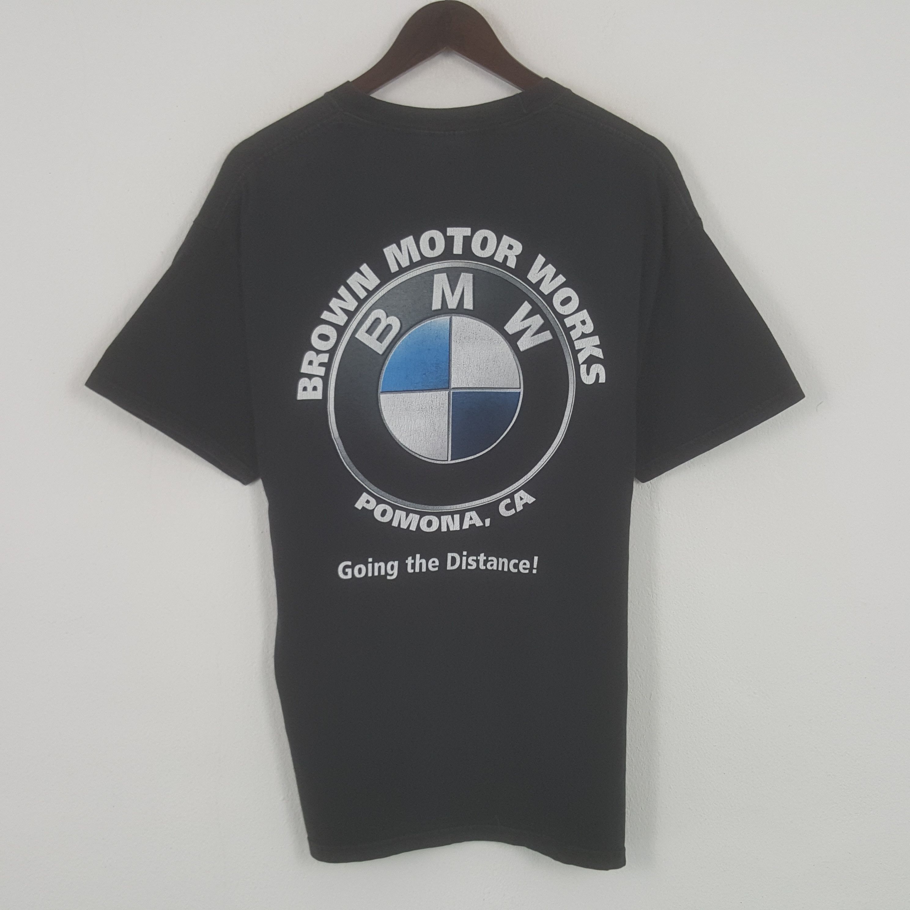Vintage Brown Motor Work Big Logo Tshirt