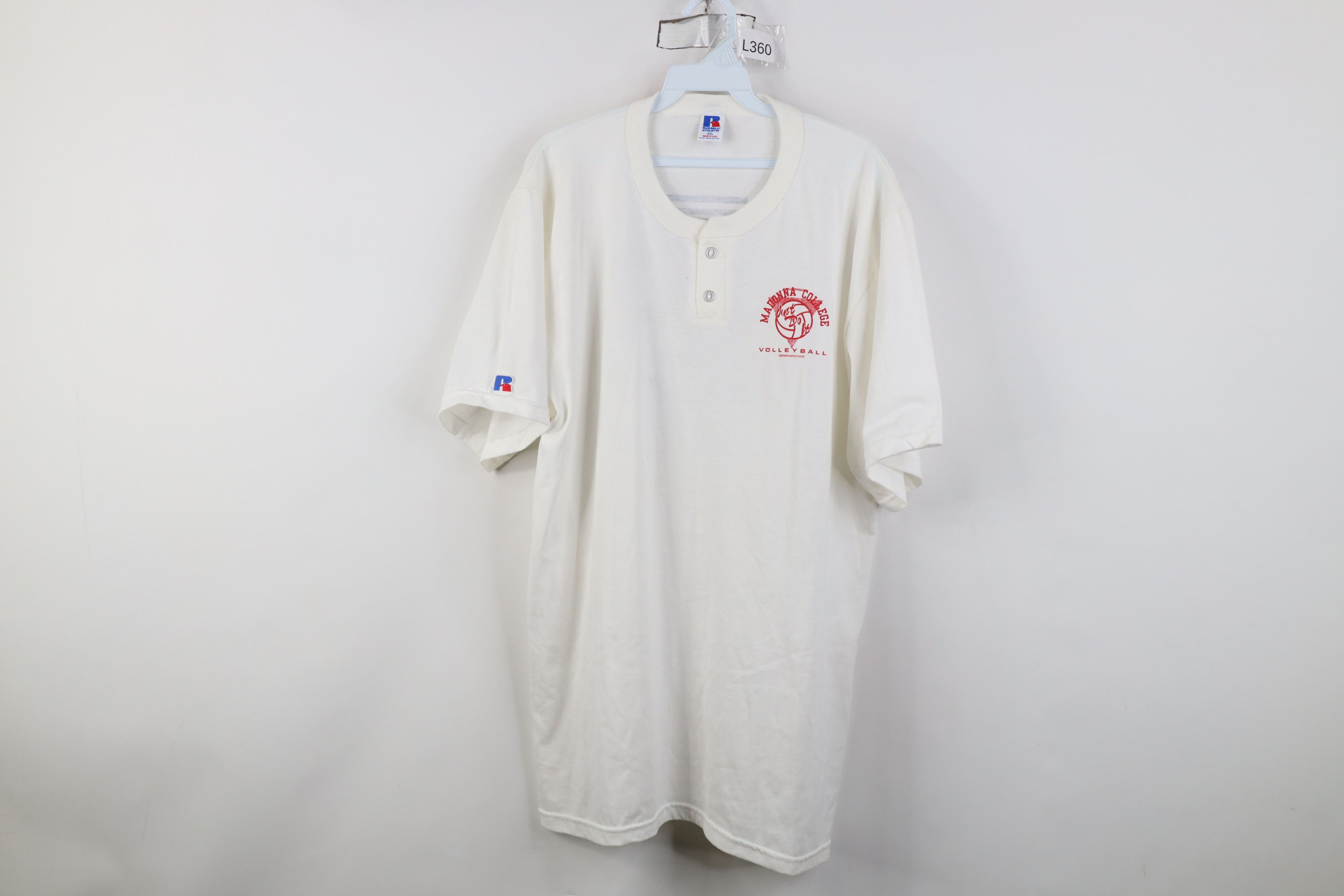 Russell Athletic Vintage 90s Russell Athletic University Volleyball T-Shirt Size US XXL / EU 58 / 5 - 1 Thumbnail