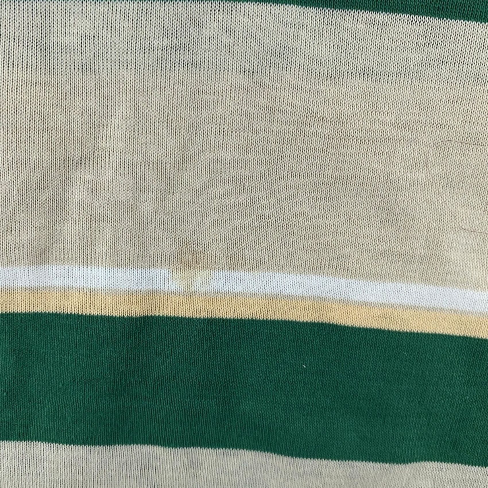 Vintage VINTAGE Michael Striped Polo Shirt Mens XS Collared Short Sleeve Green Beige Size US XS / EU 42 / 0 - 6 Thumbnail