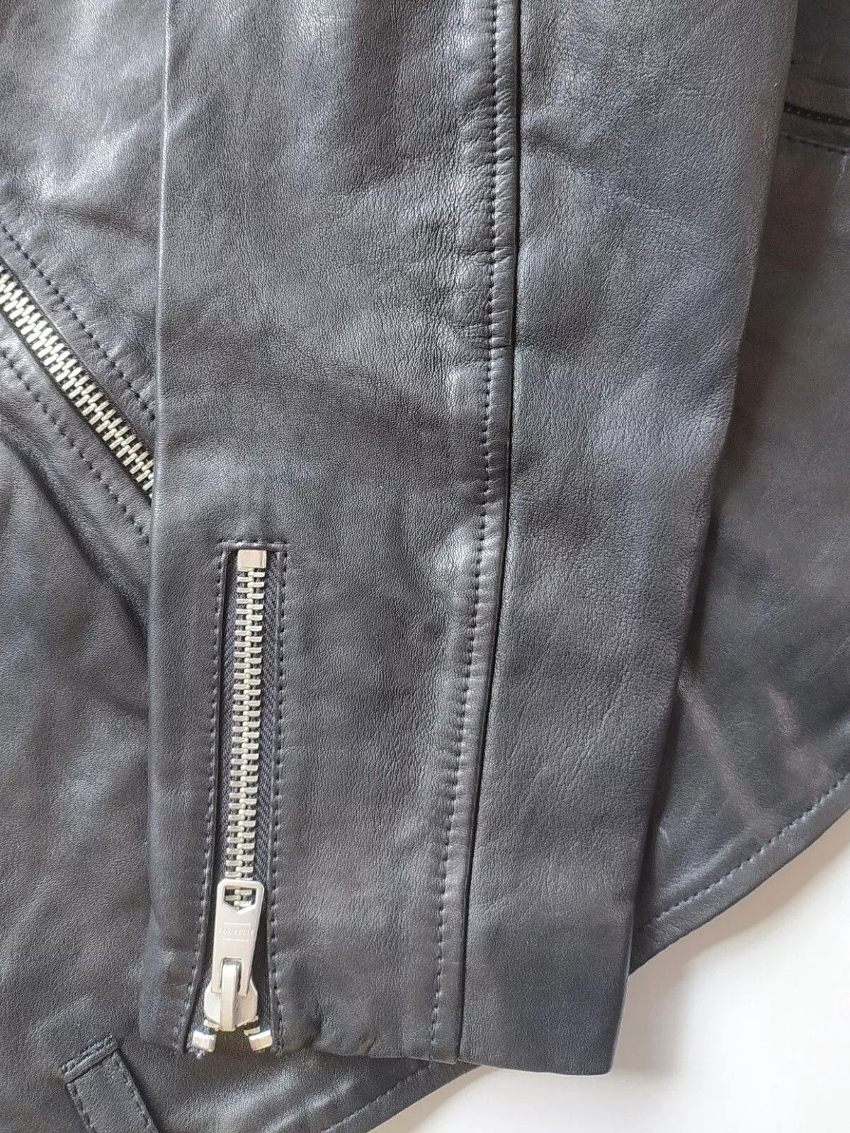 Allsaints ALLSAINTS Allen Leather Biker Jacket IFD 0746 Size US S / EU 44-46 / 1 - 4 Thumbnail