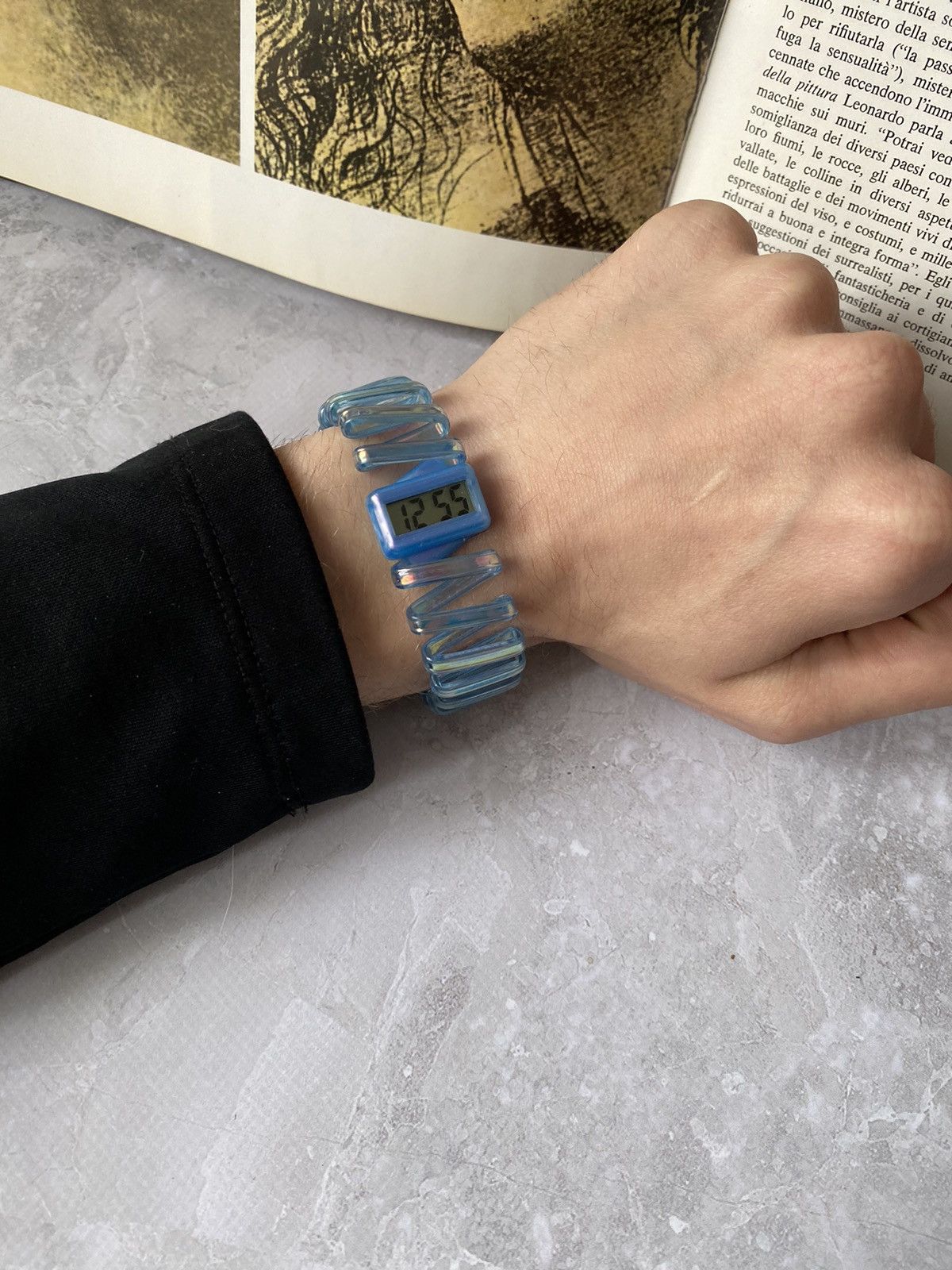 Japanese Brand × Jewelry × Vintage Vintage Blue Retro 90s Digital Watches Size ONE SIZE - 1 Thumbnail