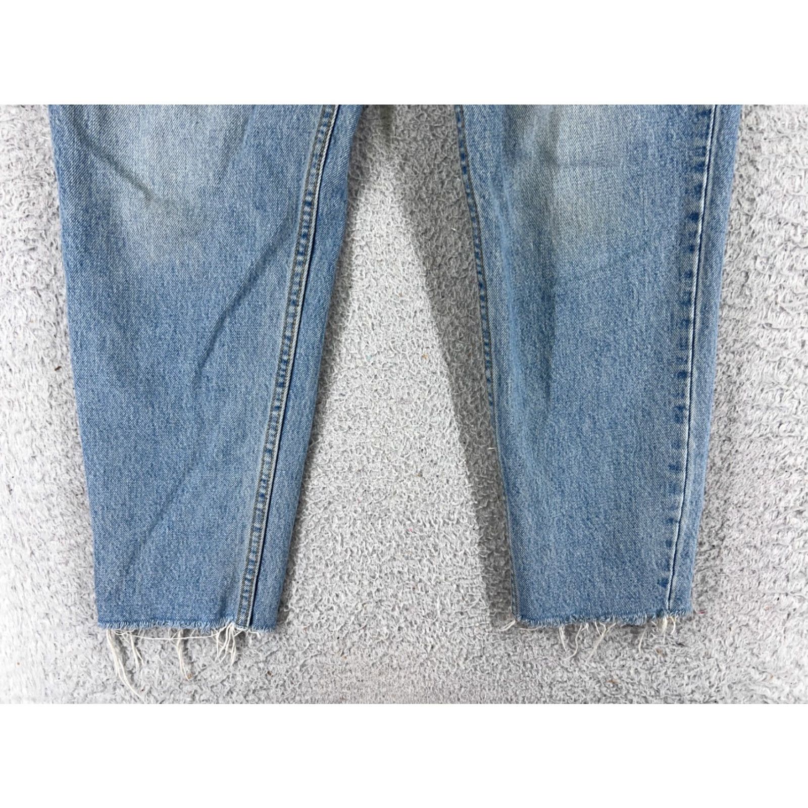 Levi's Levis Jeans Womens Blue Denim 30 Regular 5-Pocket Stretch Distressed High Rise Medium Wash Vintage: No Size 30" / US 8 / IT 44 - 2 Thumbnail