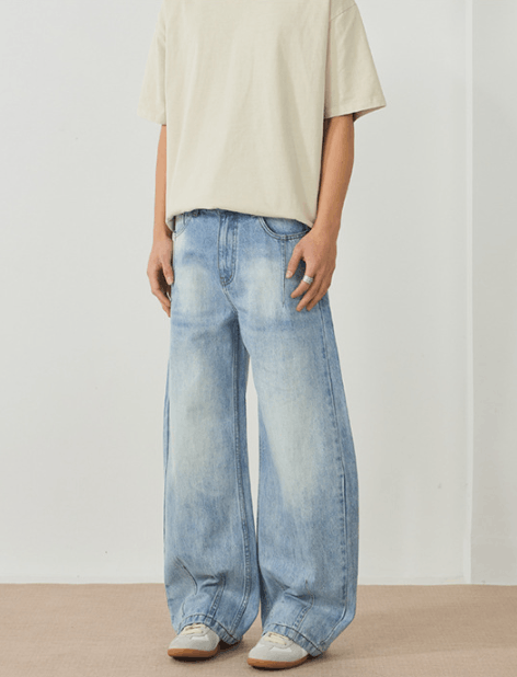 Japanese Brand × Vintage American high street straight flared baggy jeans Size US 32 / EU 48 - 3 Thumbnail