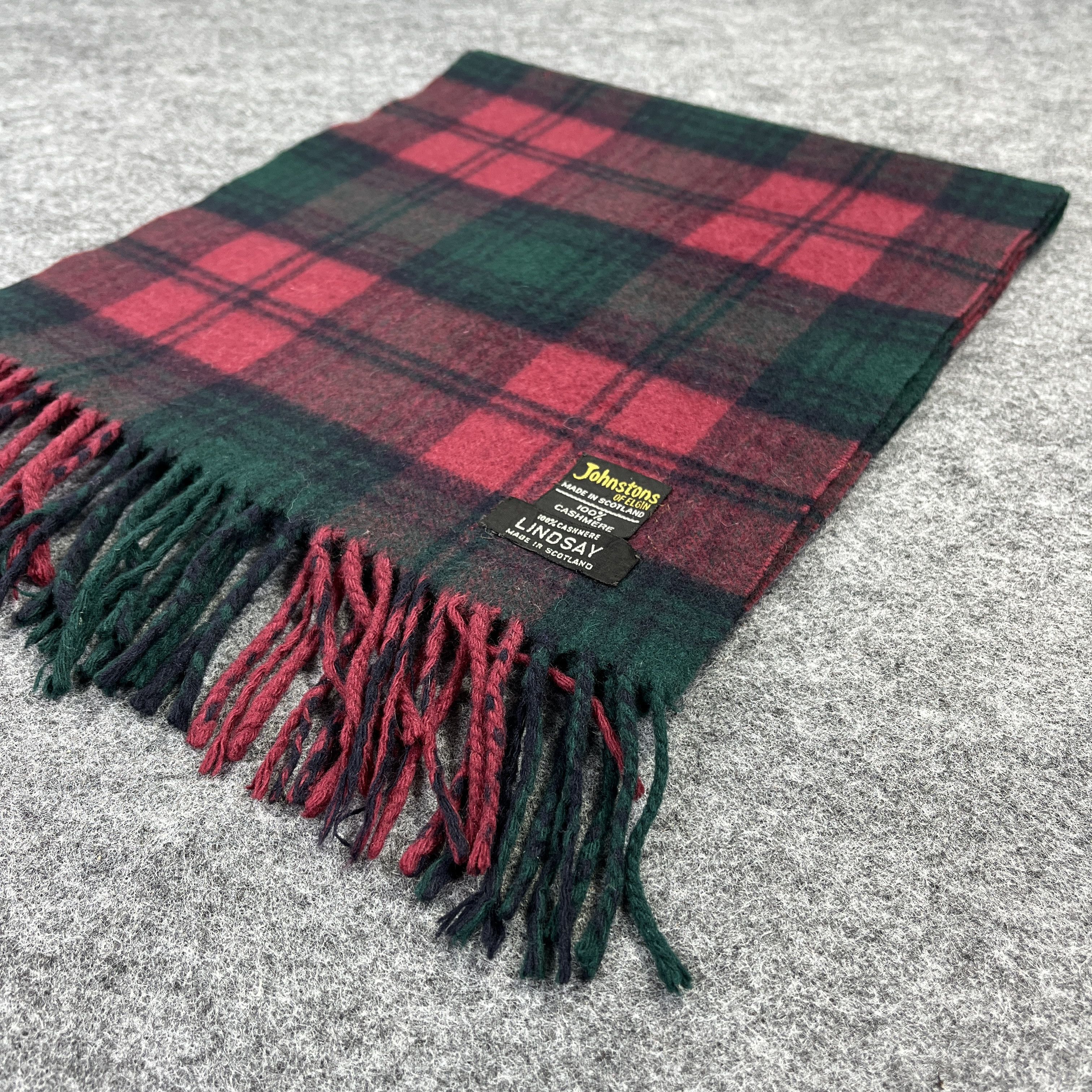 Johnstons Of Elgin × Vintage Johnstons Of Elgin Scarf / Muffler / Neckwear T934 Size ONE SIZE - 11 Thumbnail