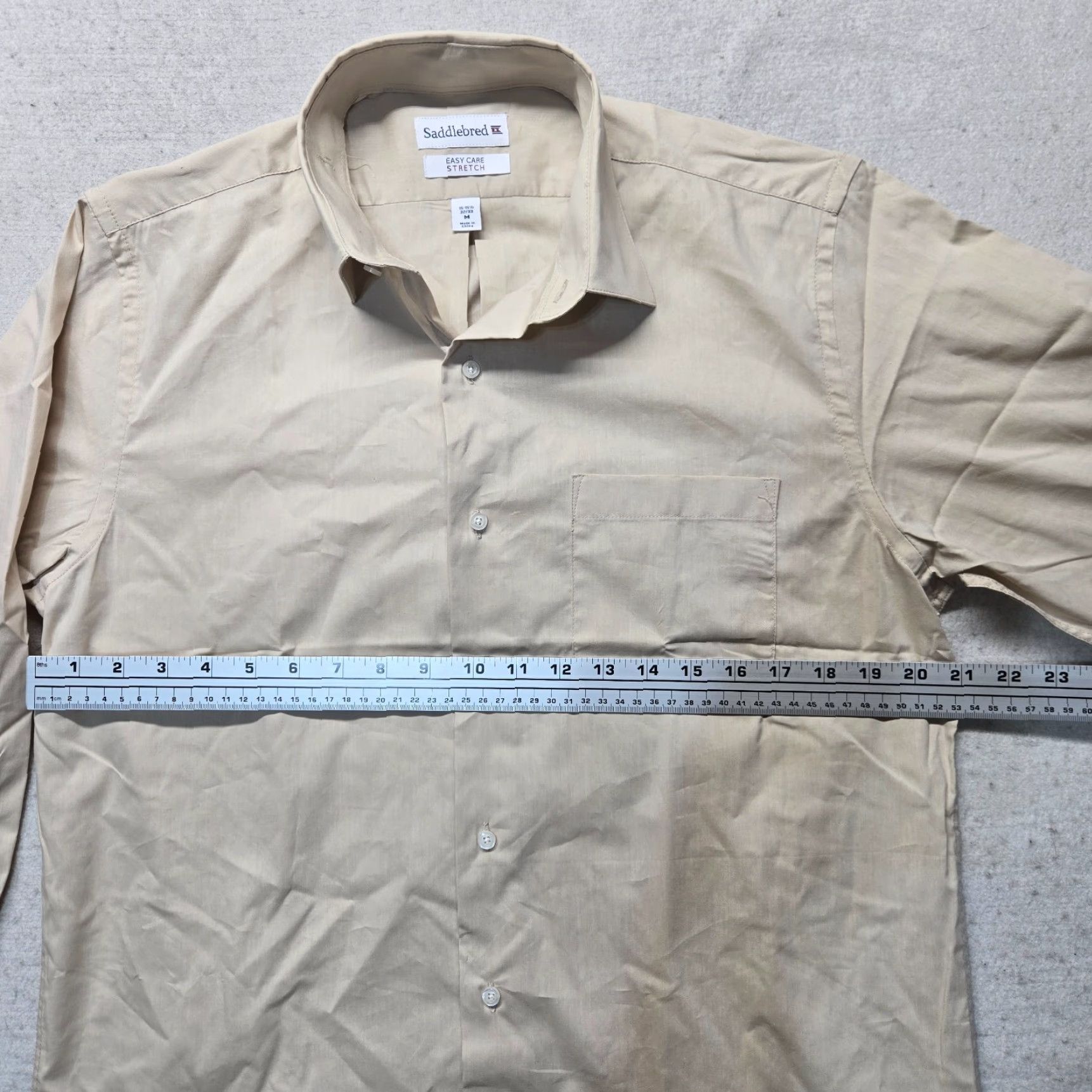 Vintage Saddlebred Shirt Mens Adult Size 15.5 Brown Button-Up Long Sleeve Cotton Classic Size US L / EU 52-54 / 3 - 4 Thumbnail