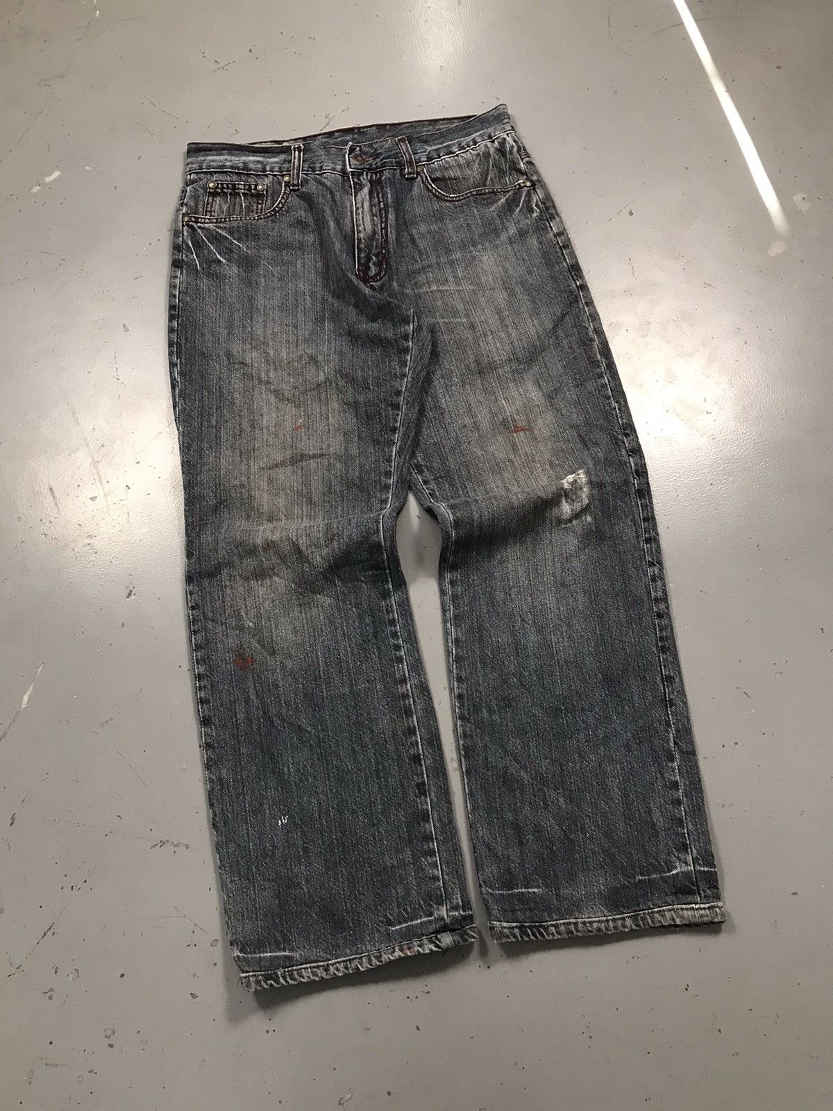 Vintage Rare vintage Y2K crazy snake 🐍 embroidery denim pant Size US 32 / EU 48 - 3 Thumbnail