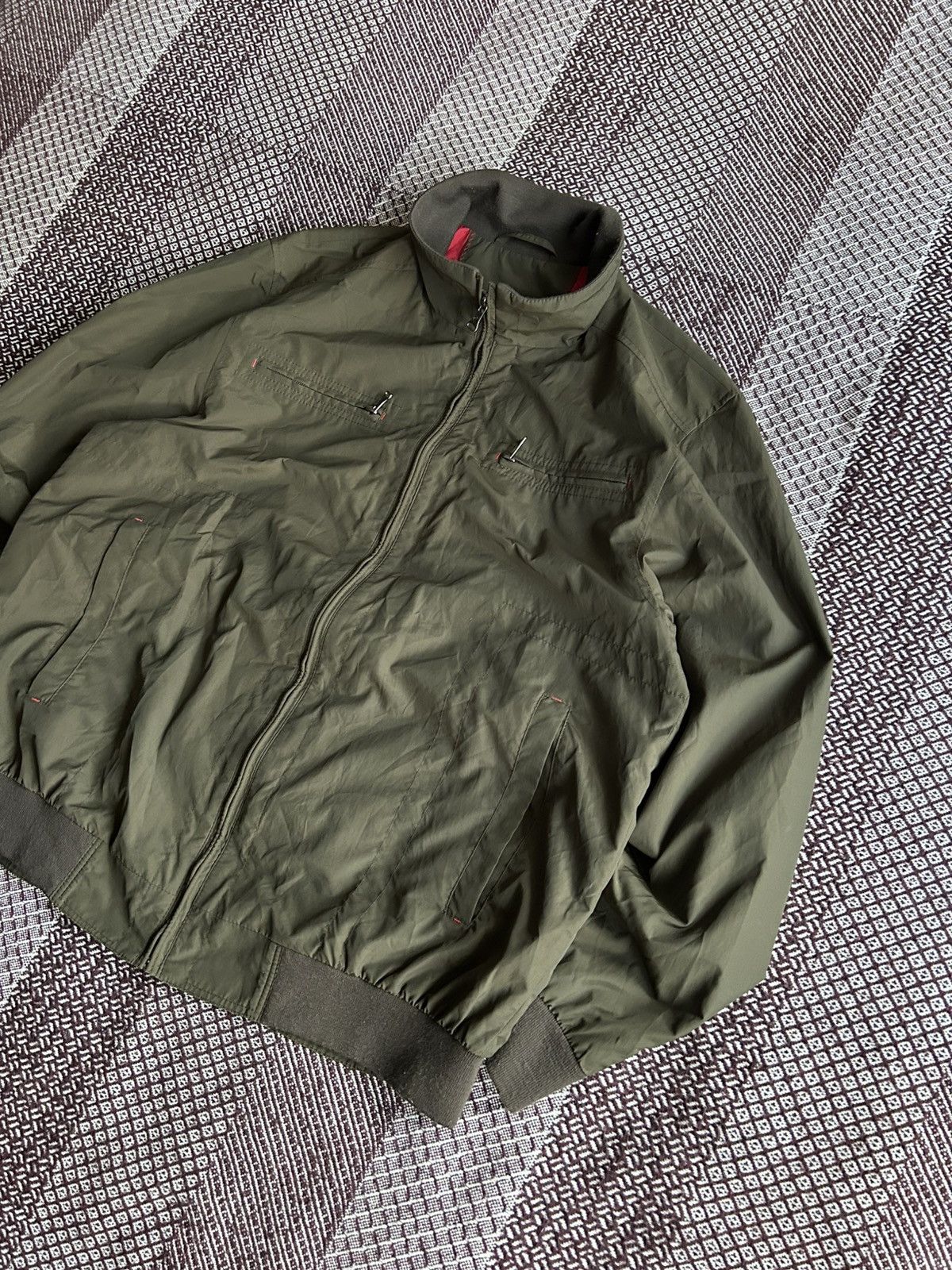 Pierre Cardin Pierre Cardin Paris Olive Bomber Jacket Basic Men’s Size 52 Size US L / EU 52-54 / 3 - 2 Thumbnail