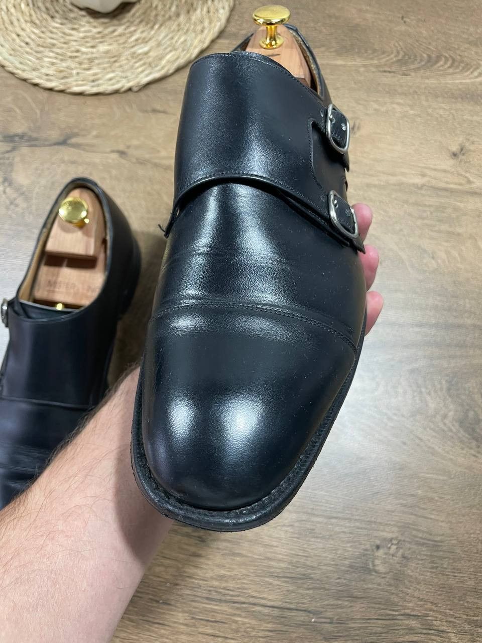 Church's Church's Black Double Monkstrap Brogues mens Size US 10.5 / EU 43-44 - 7 Thumbnail