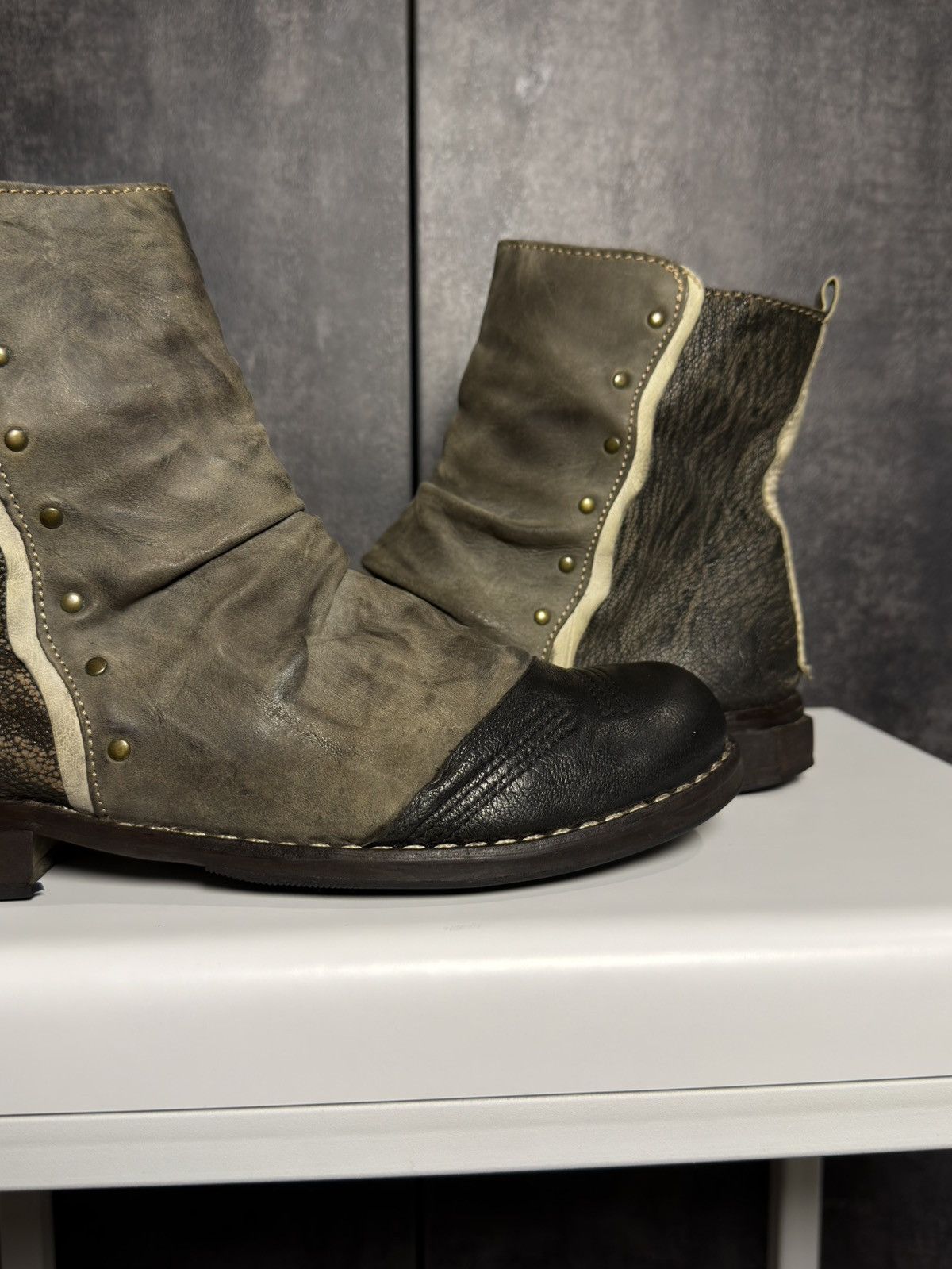 A.S.98 Vintage Leather Boots AS98 Guidi Balenciaga Dirk Owens Yohji Size US 9 / IT 39 - 5 Thumbnail
