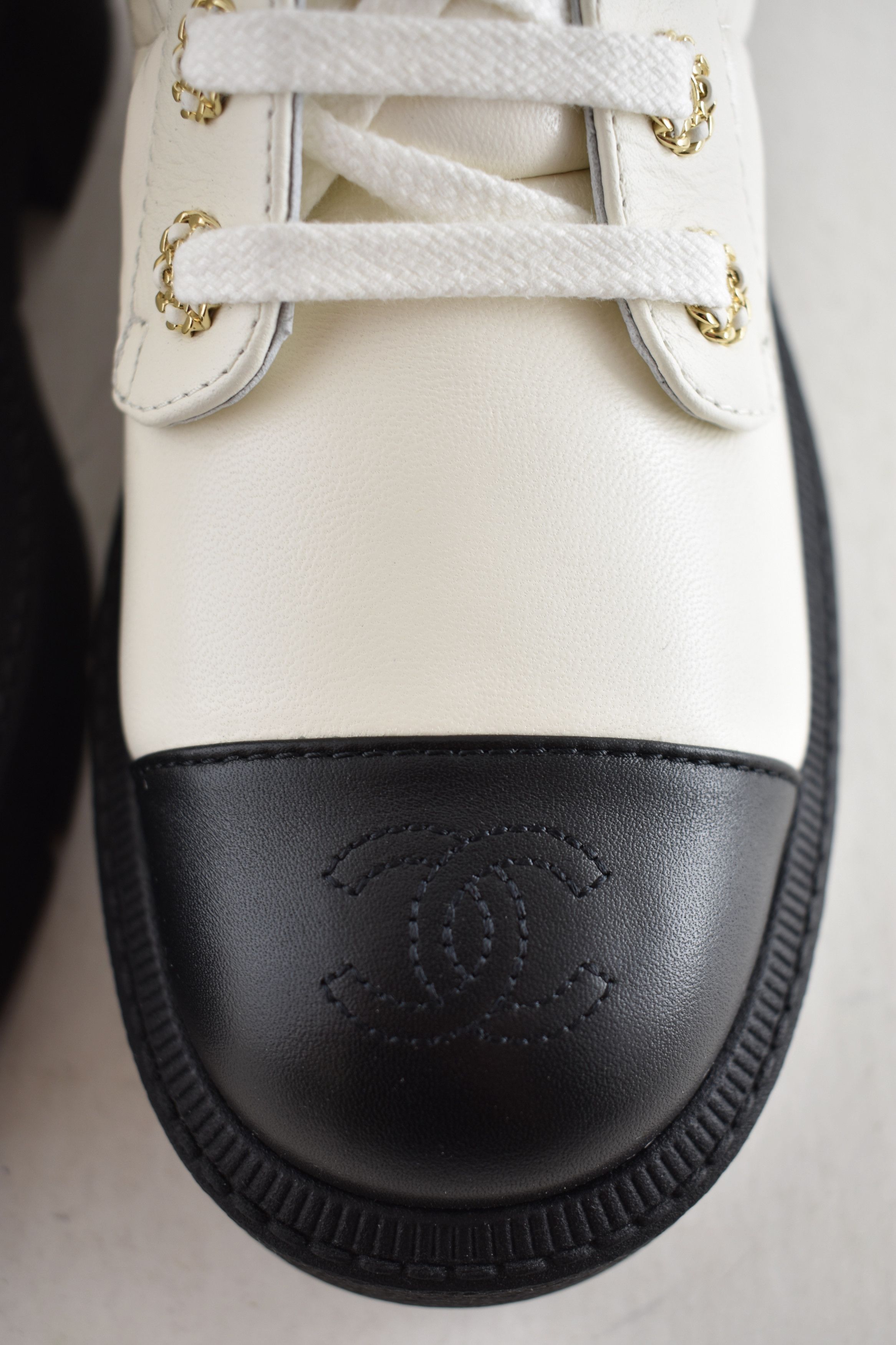 Chanel Chanel 24B CC Combat Black Platform Ankle Short Boots 37c Size US 7 / IT 37 - 16 Thumbnail