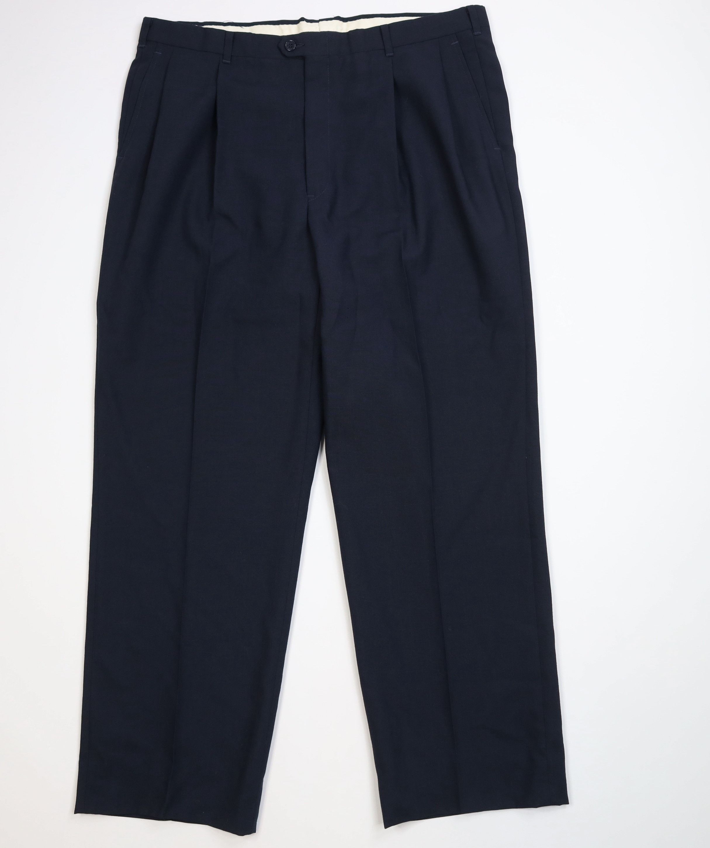 Christian Dior Monsieur Vintage 70s Christian Dior Wide Leg Chino Pants Navy Blue Size US 38 / EU 54 - 1 Thumbnail