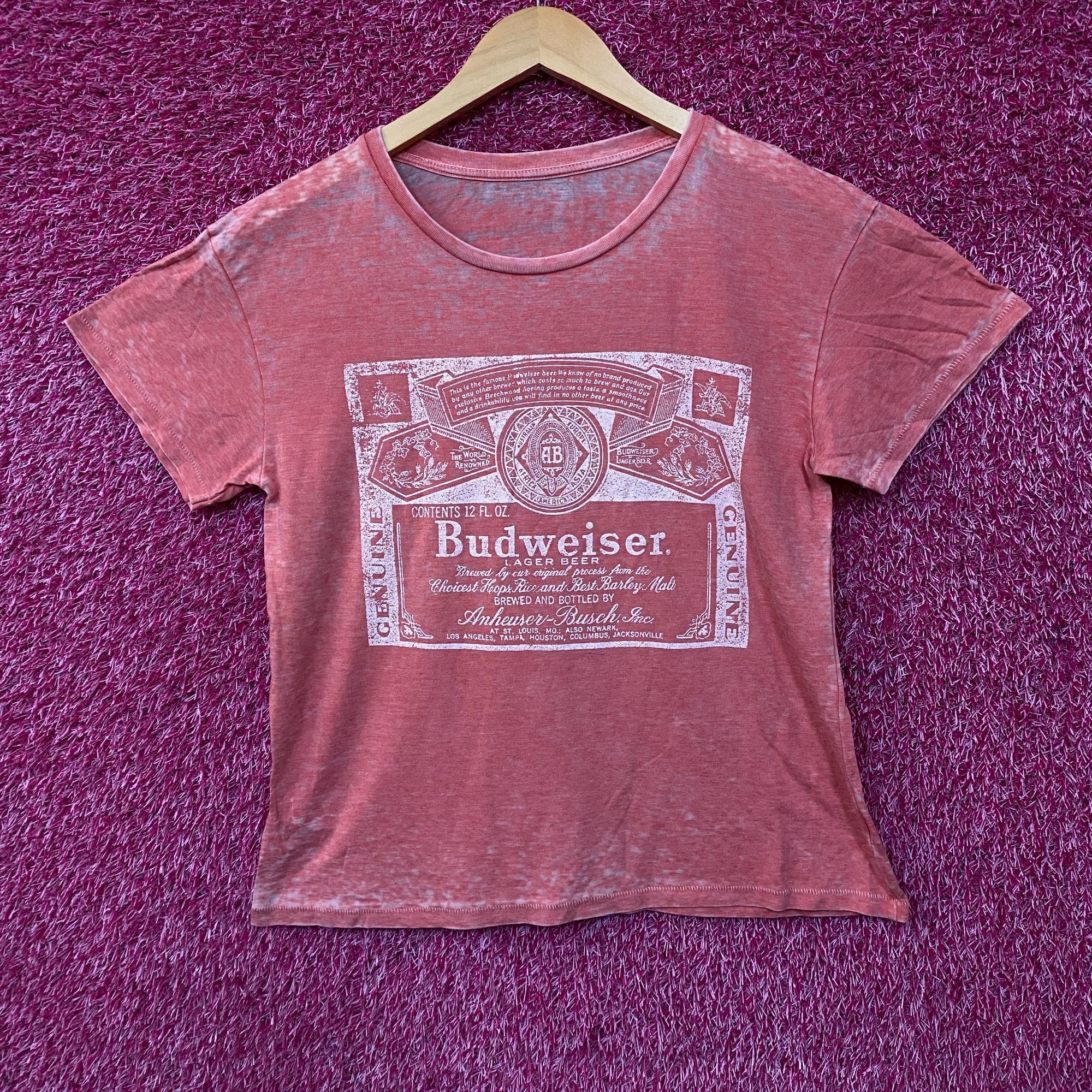 Budweiser Budweiser King Of Beer 1980'S Vintage Style Logo Graphic T-S Size US M / EU 48-50 / 2 - 1 Thumbnail