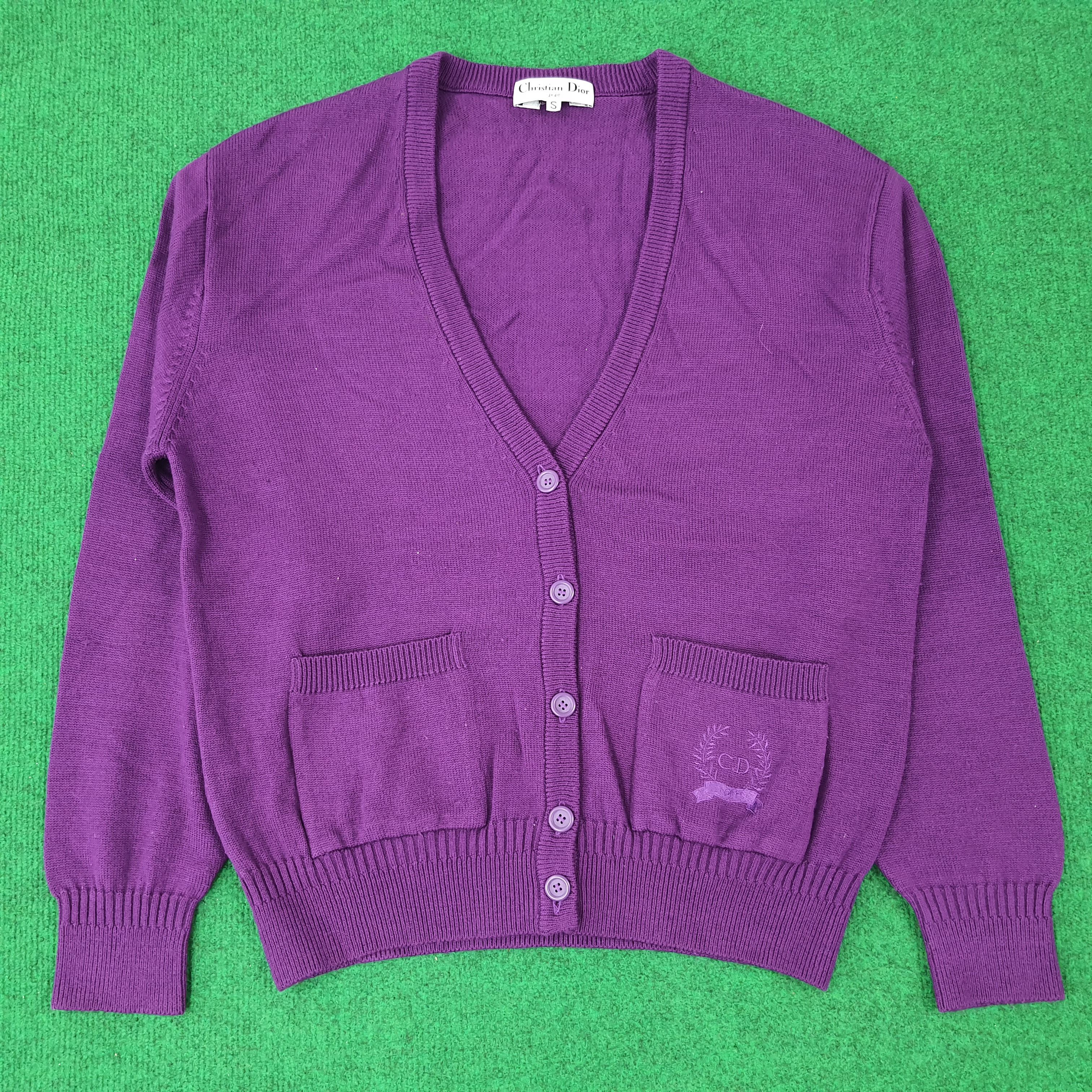 Christian Dior Monsieur × Vintage Vintage christian Dior Sport Designer Cardigans C233N2 Size US S / EU 44-46 / 1 - 1 Thumbnail